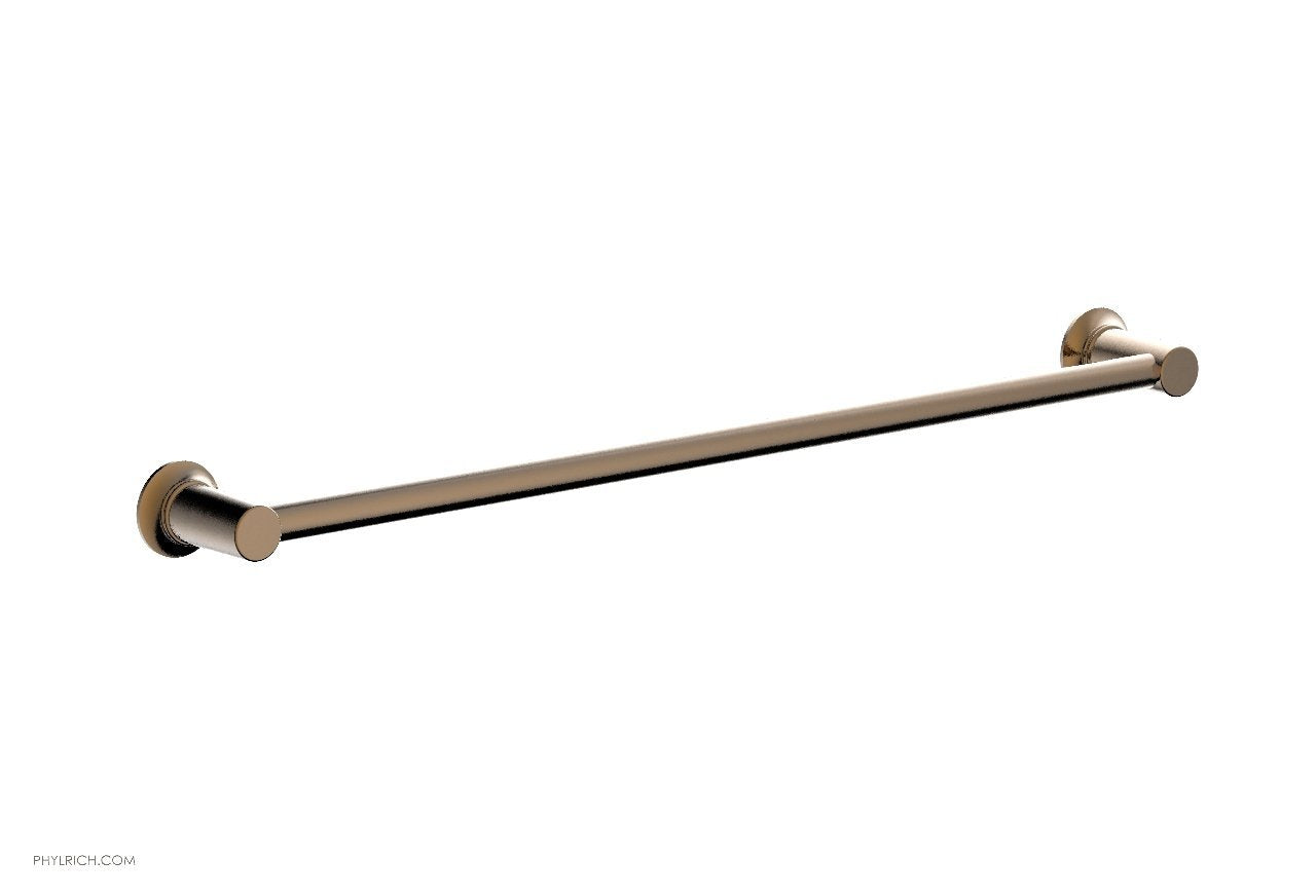 HEX MODERN 24-Inch Brushed Nickel Towel Bar - 50171 - Bathroom Towel Rack for Modern Homes, Spa, and Hotel Use