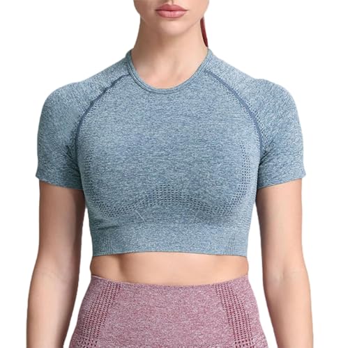 B Marine Blue Marl (Crop Tops)