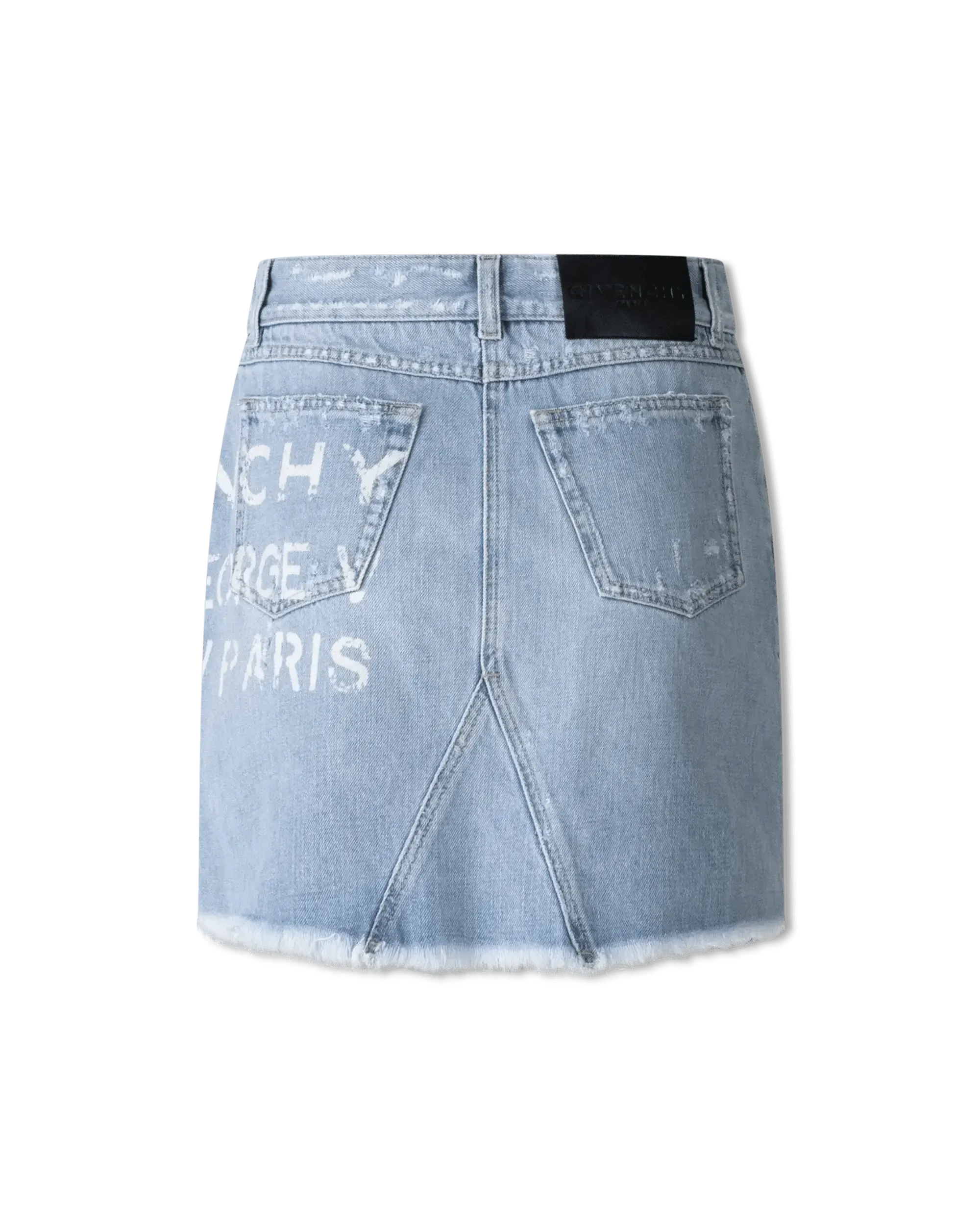 Stylish Denim Mini Skirt with Embroidered Logo - Trendy High Waisted Stretch Short Denim Skirt for Women - Perfect for Casual Outfits, Parties & Summer Fashion