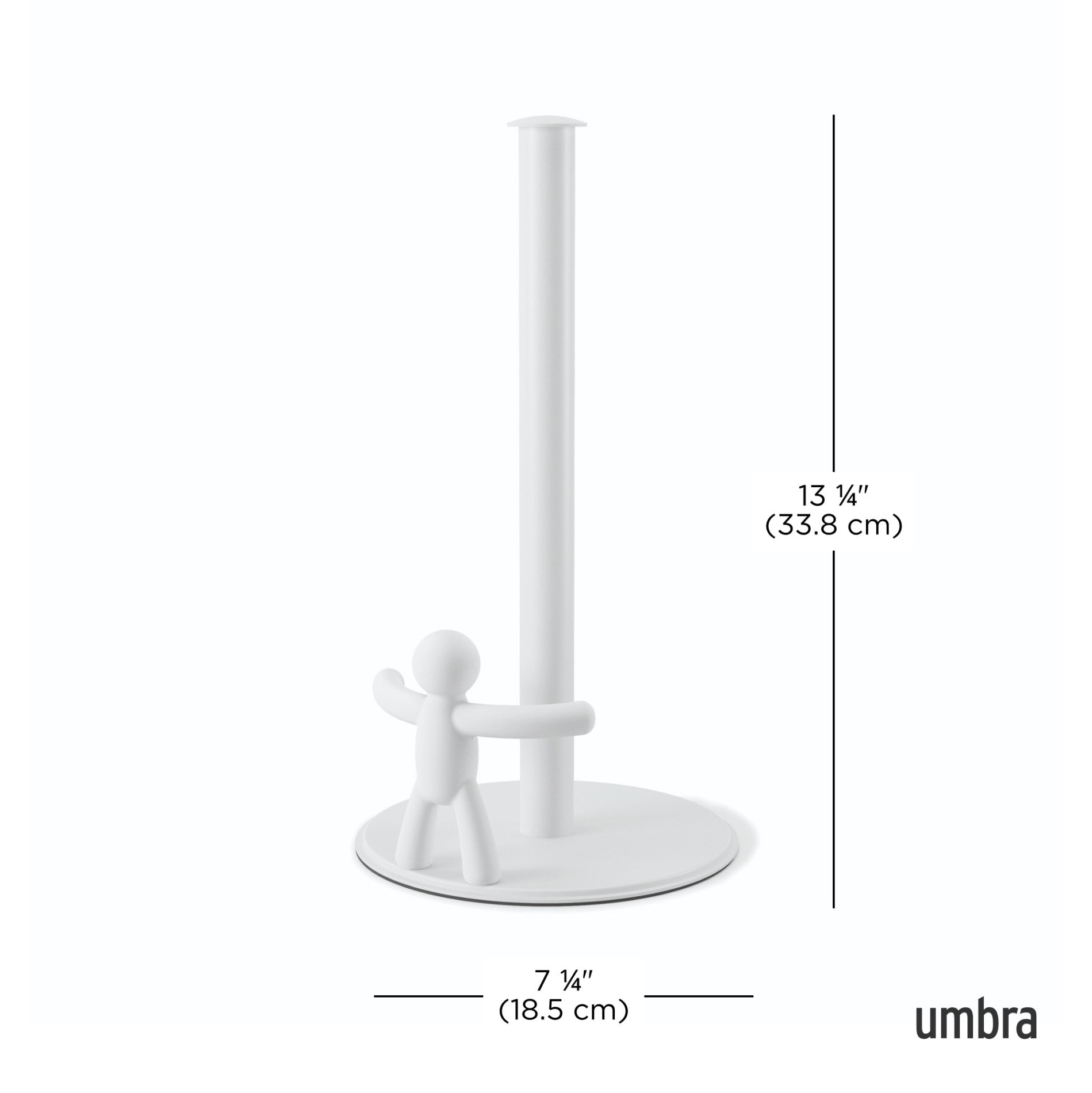Stainless Steel Buddy Paper Towel Holder - Wall Mount or Under Cabinet - Perfect for Kitchen, Bathroom & Office Organization