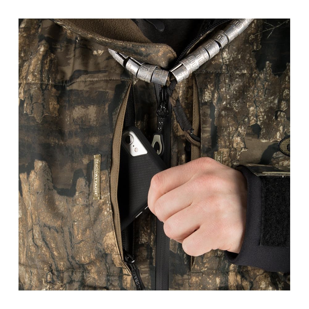 DRAKE Refuge 3.0 3-in-1 Waterproof Hunting Jacket - Lightweight Camo Jacket for Men with Hood - Ideal for Hunting, Fishing & Outdoor Adventures