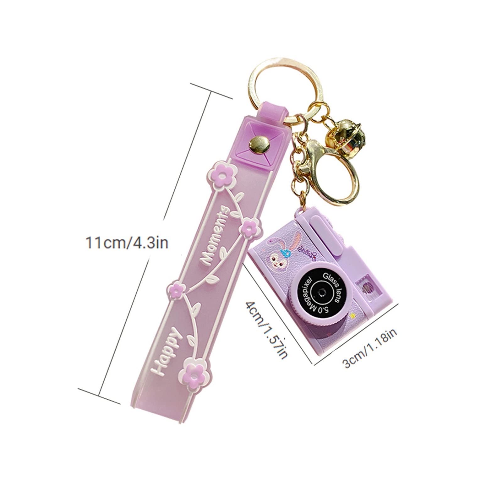 GBCCNM Mini Camera Keychain - HD 1080P Spy Camera, Tiny Wearable Pendant Camera for Covert Recording - Perfect for Home Security, Travel, and Creative Gifts (Blue, Size A)