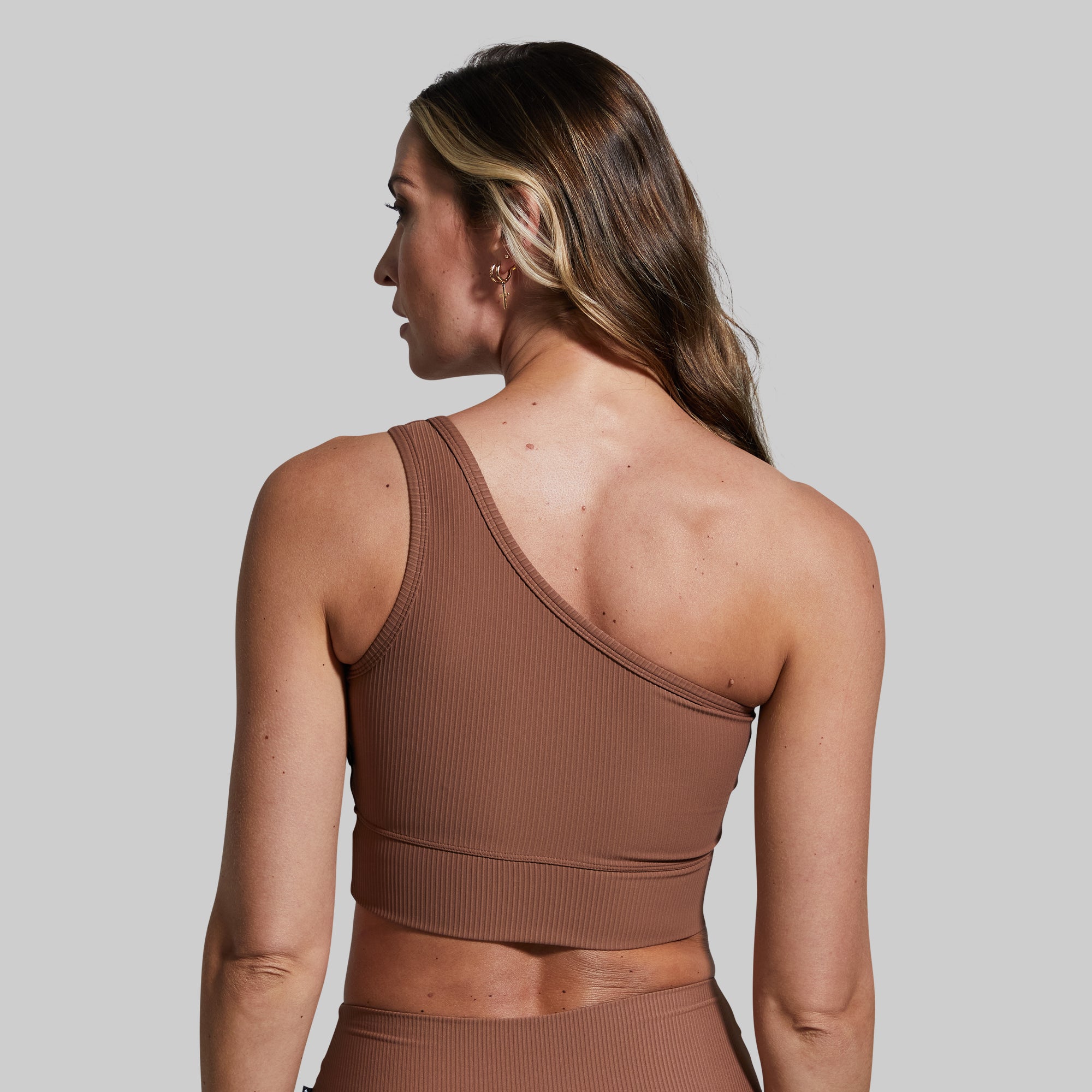 Evolve High Support Sports Bra for Women - Carob Brown | Moisture Wicking & Breathable for Running, Yoga & Gym Workouts
