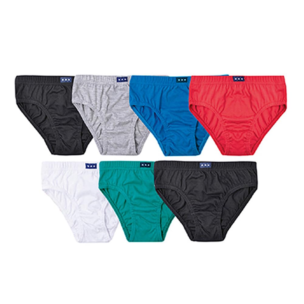 Boys Girls Cotton Underwear 7-Pack - Soft Breathable Kids Briefs for Everyday Comfort - Perfect for School, Play & Sleep