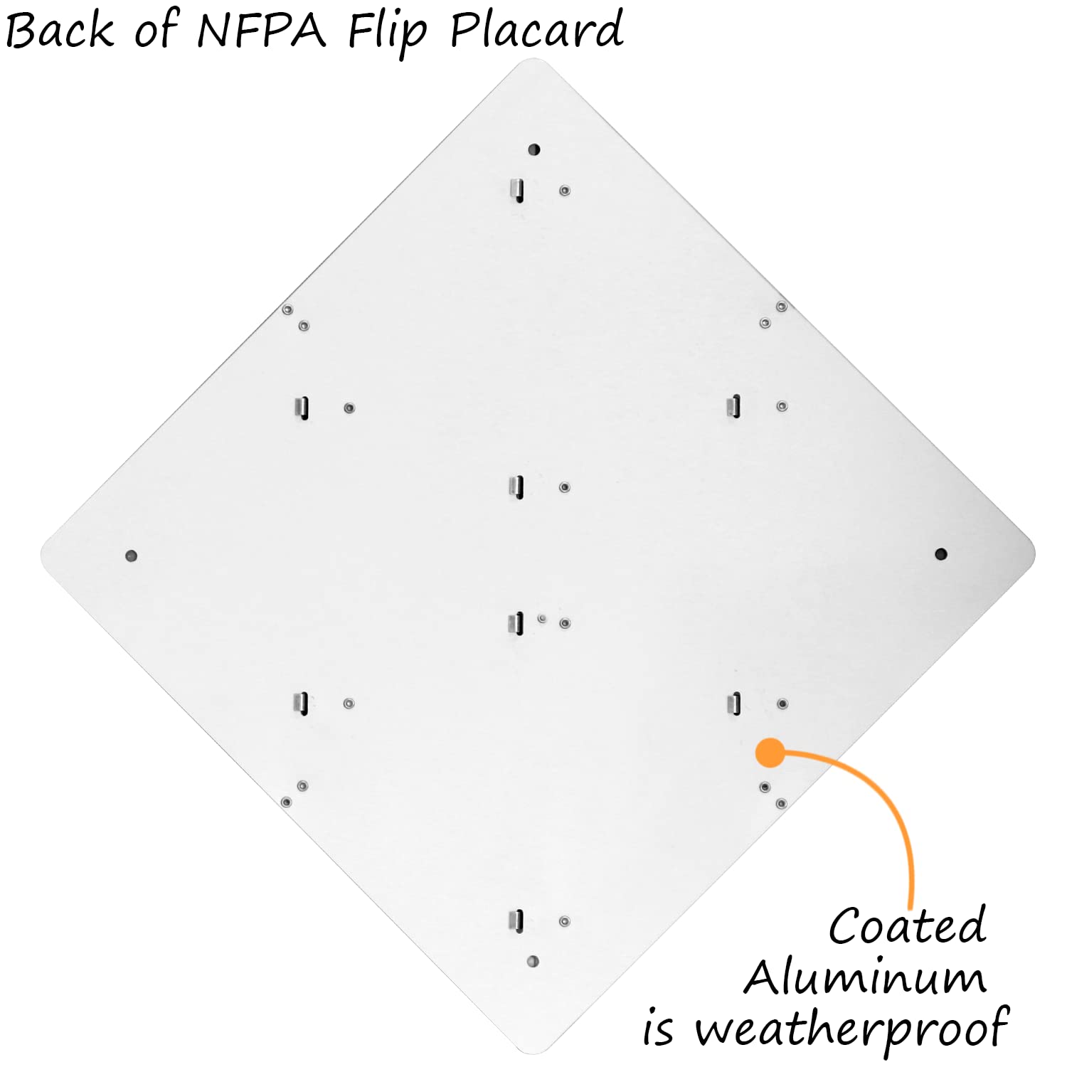 Customizable NFPA Diamond Safety Sign - SmartSign NFPA Flip Placard | 15.5