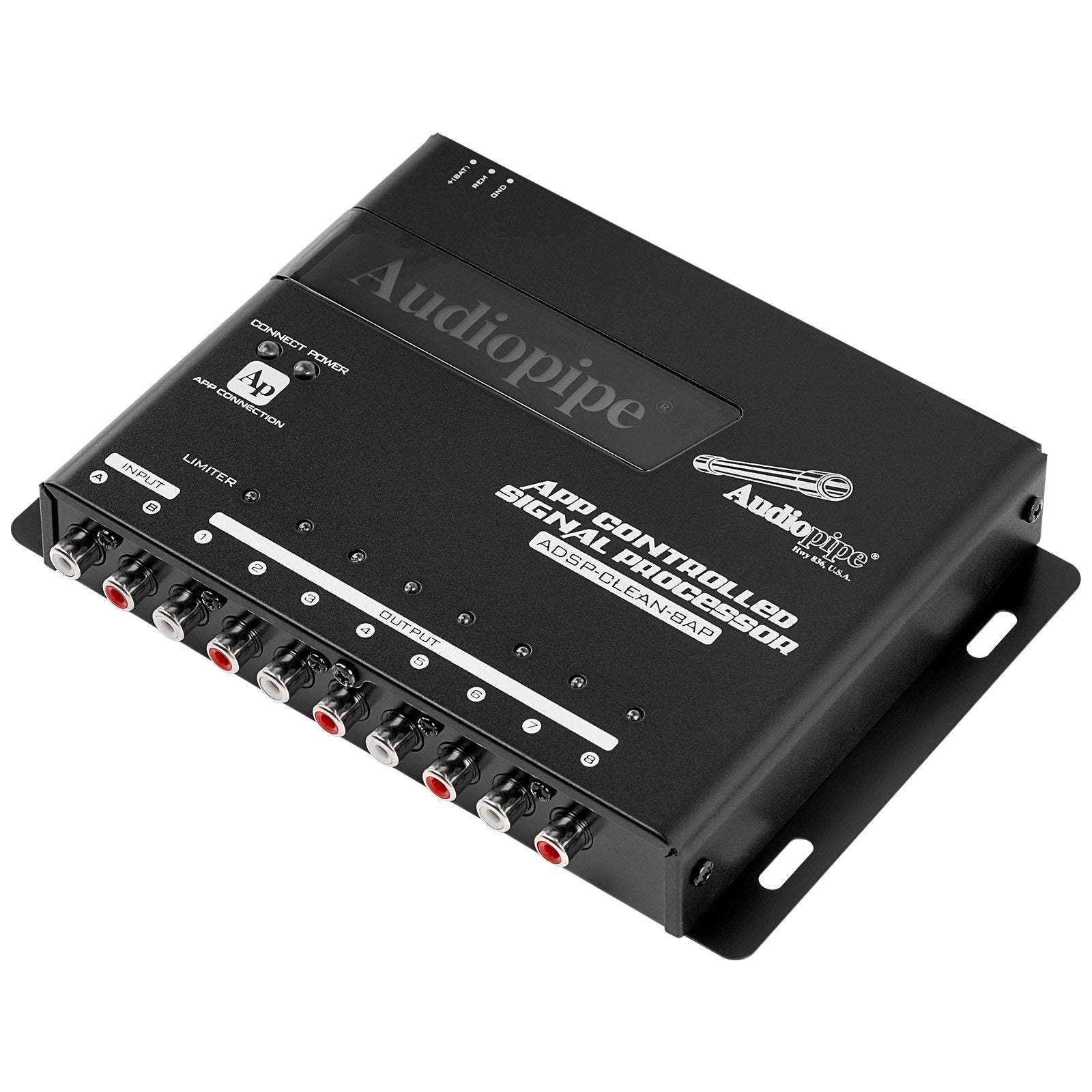 APP Controlled Signal Processor (ADSP CLEAN 8AP) - Professional Audio DSP for Home Studio & Live Performances