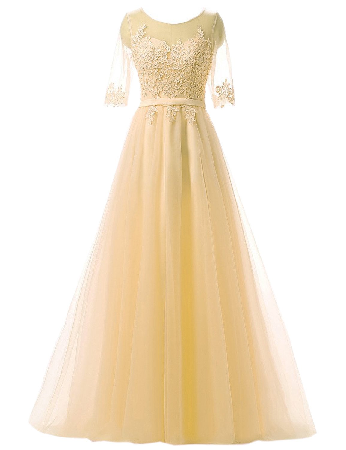Elegant Sarahbridal Women's Tulle Applique Prom Dress 2022 - Long Formal Evening Ball Gown for Homecoming, Wedding, Quinceanera & Special Occasions