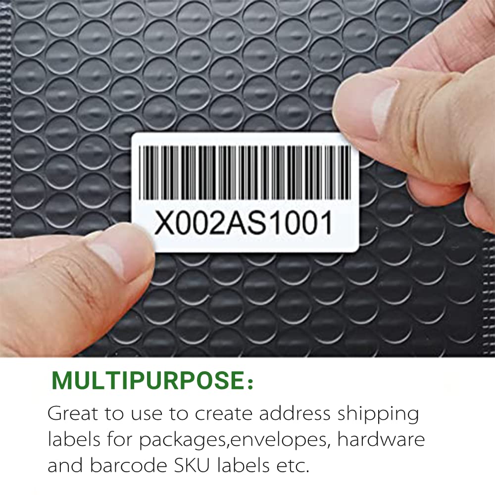 Hybsk 2x1 Inch Direct Thermal Labels - Premium Barcode & Address Stickers for Rollo & Zebra Printers (2