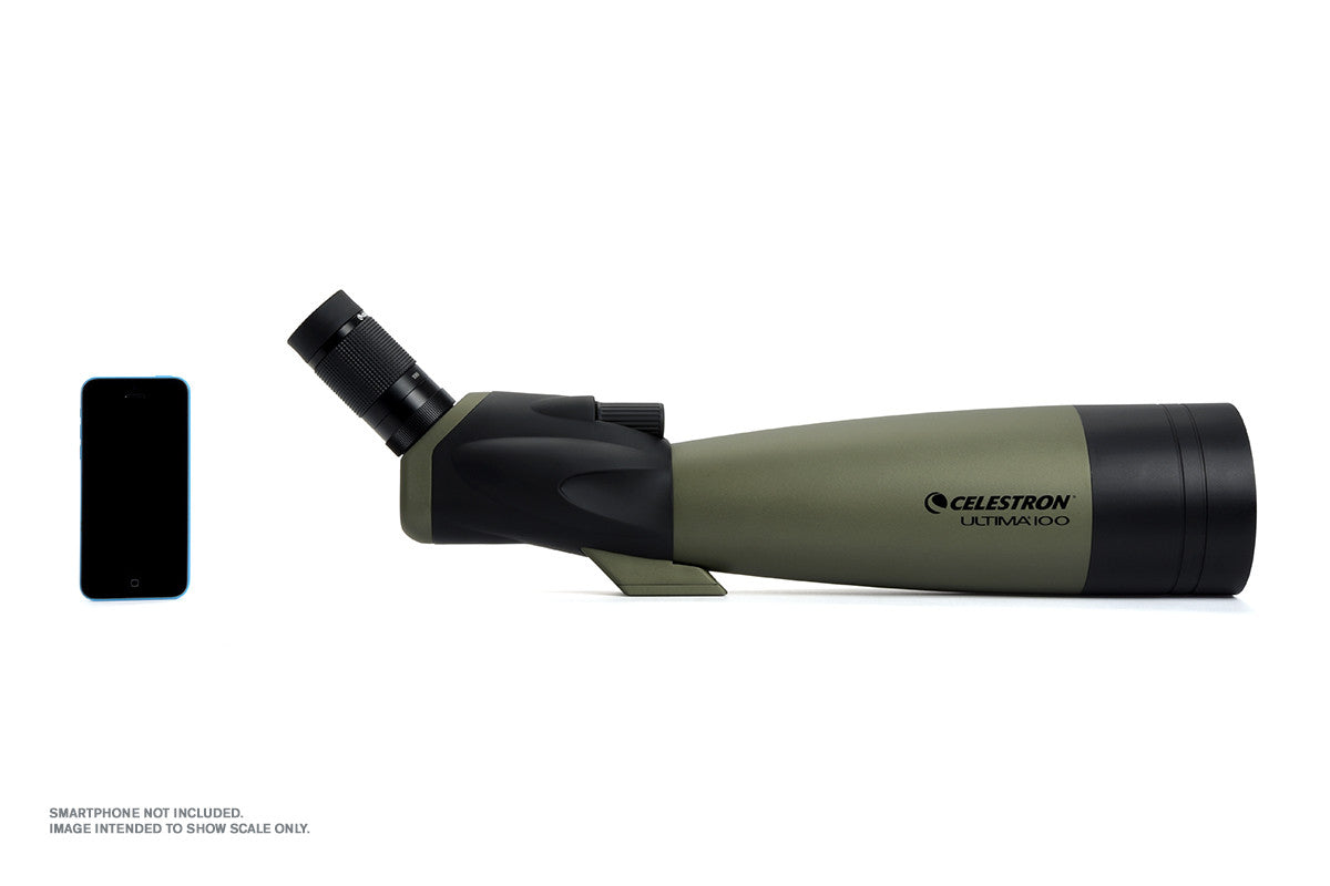 Celestron Ultima 22 66X100mm Angled Zoom Spotting Scope - High Power Bird Watching & Hunting Telescope for Long Range Viewing | Perfect for Wildlife Observation, Target Shooting & Outdoor Adventures