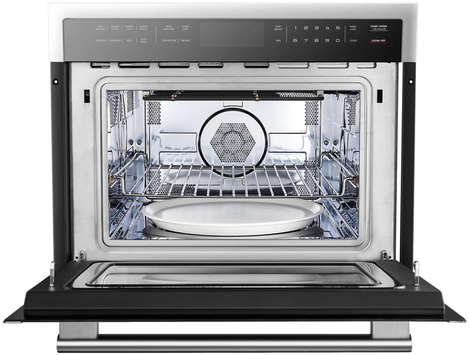 Forno 24-Inch Built-In Compact Convection Microwave Oven - 1.6 Cu. Ft. Capacity, Stainless Steel (Model FMWDR3093) - Perfect for Small Kitchens, Apartments & RVs