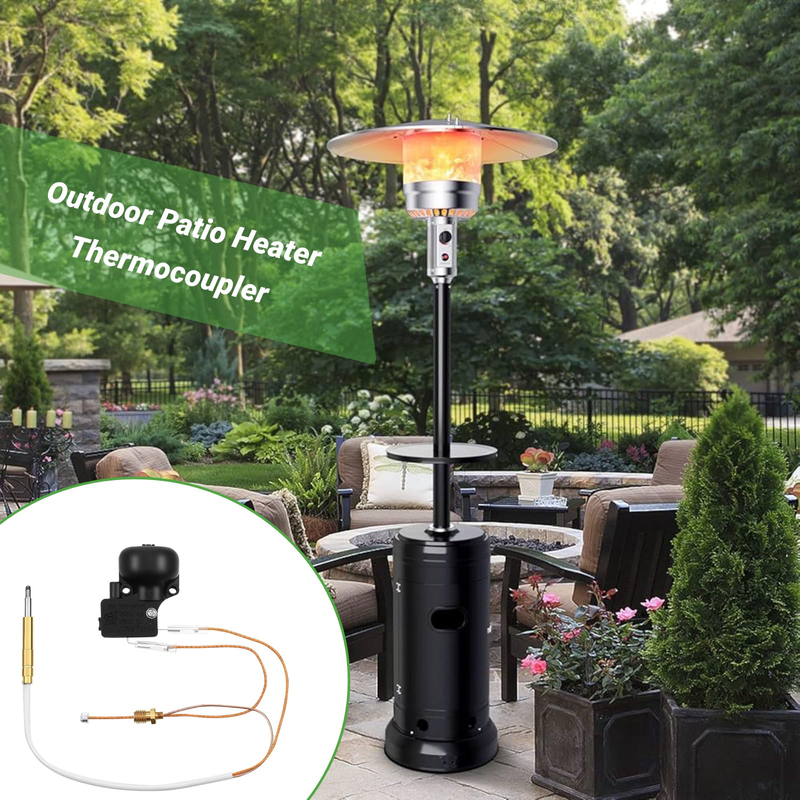 4-Pack Outdoor Patio Heater Thermocouples - 13.8