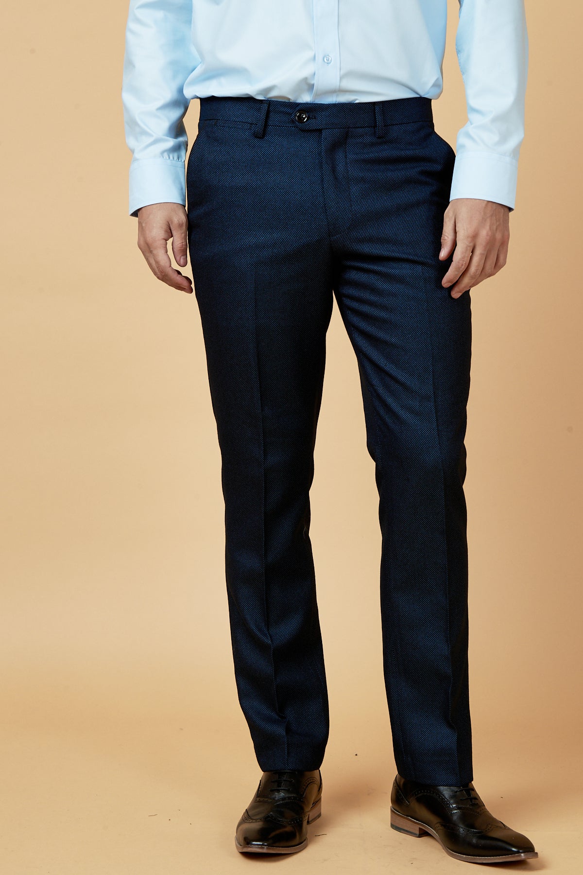 Callum Blue Three-Piece Suit for Men | Premium Formal Business Attire | Perfect for Weddings, Office & Special Occasions