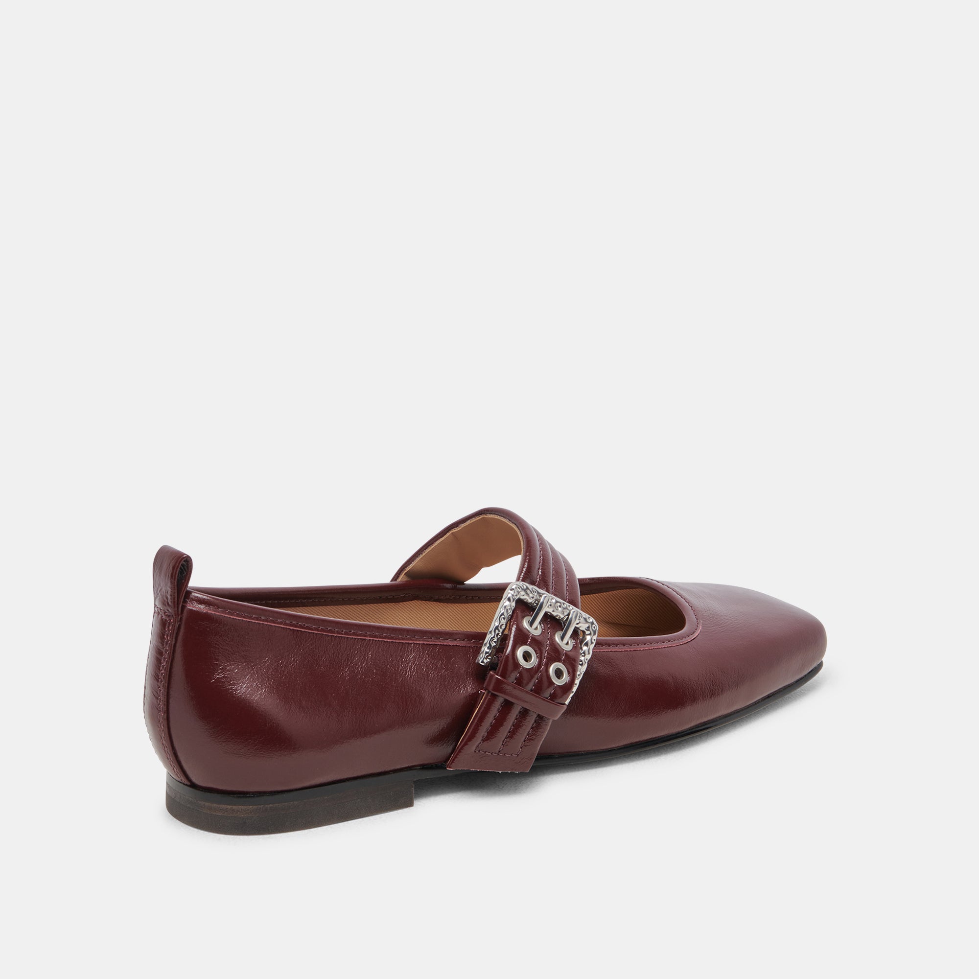 Arora Women's Ballet Flats - Burgundy Crinkle Patent Leather Slip-On Shoes for Comfort & Style | Perfect for Work, Office, Casual Wear & Daily Walking