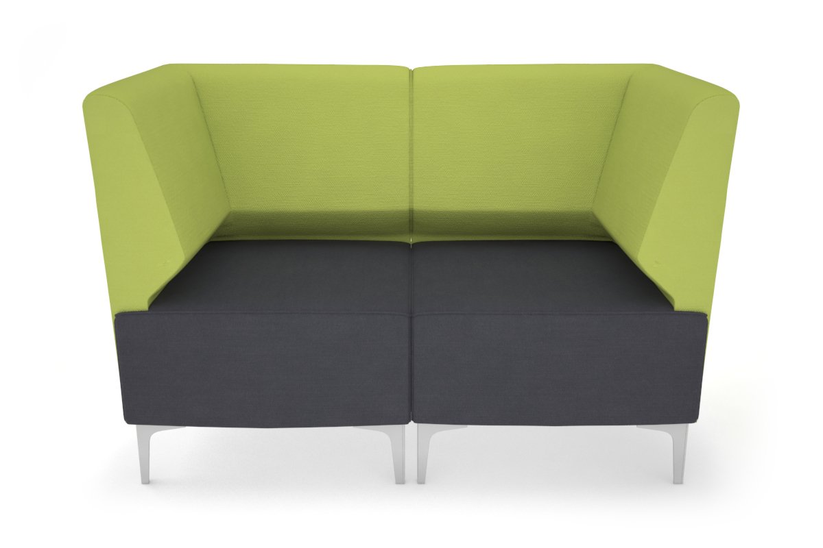 Mondo 2 Seater Corner Lounge Sofa - Modern L-Shaped Sectional Couch for Living Room, Small Space & Apartment - Comfortable Fabric Upholstery with Soft Cushions - Perfect for Relaxing, Entertaining & Movie Nights