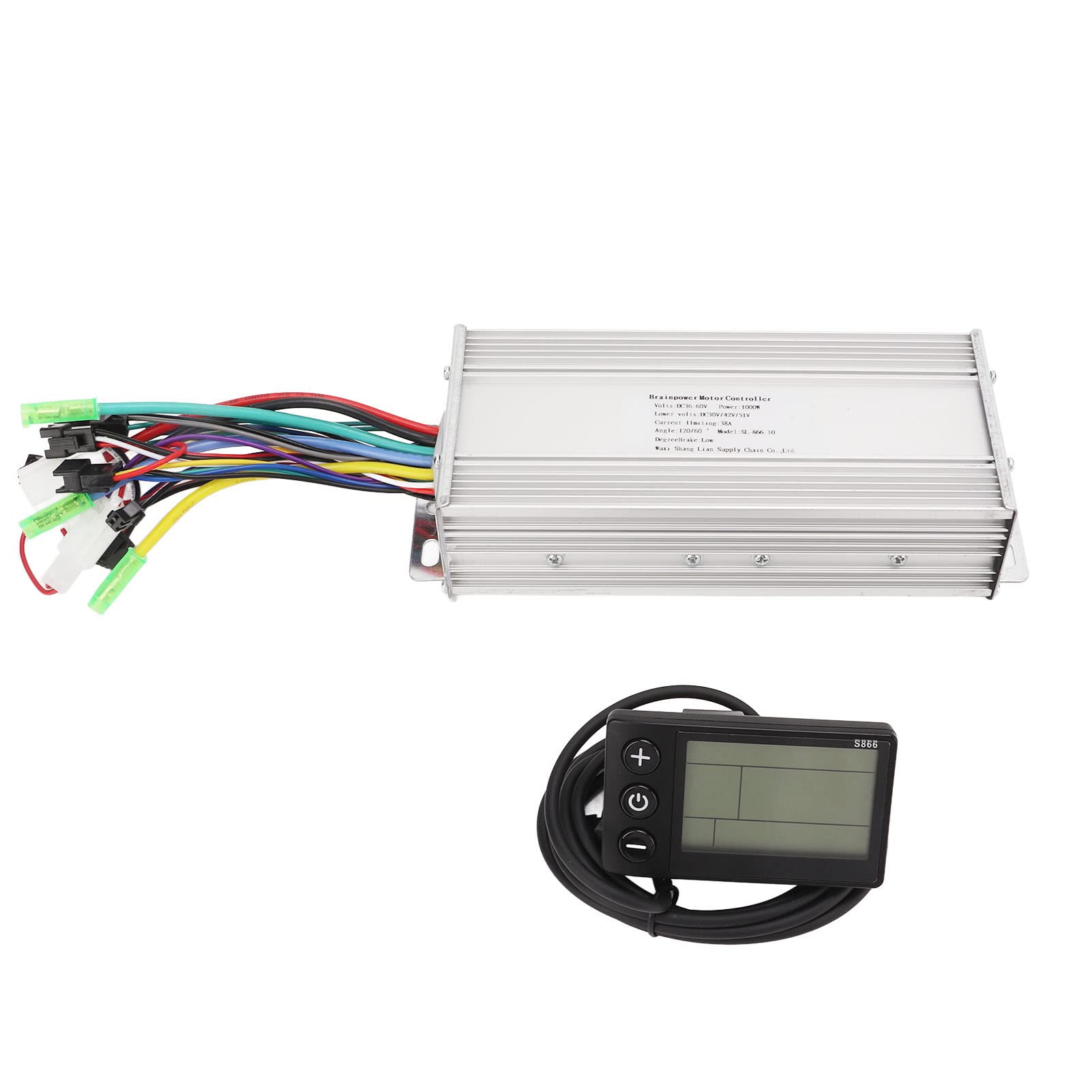 Brushless Electric Bike Controller Kit - Aluminum Alloy Grooved Design with LCD Panel for E-Bike Conversion | Perfect for Commuting, Off-Road & DIY Bike Modifications
