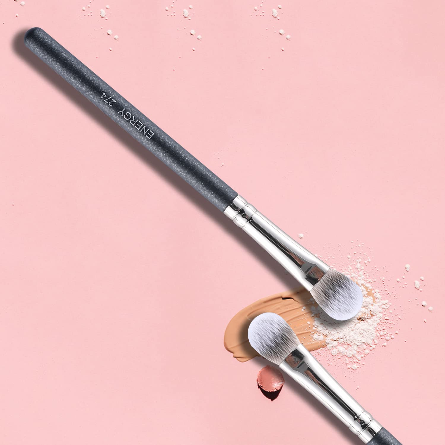 Flat Concealer Brush for Eye Cream & Powder - Dark Circle Cover - Makeup Blending Tool