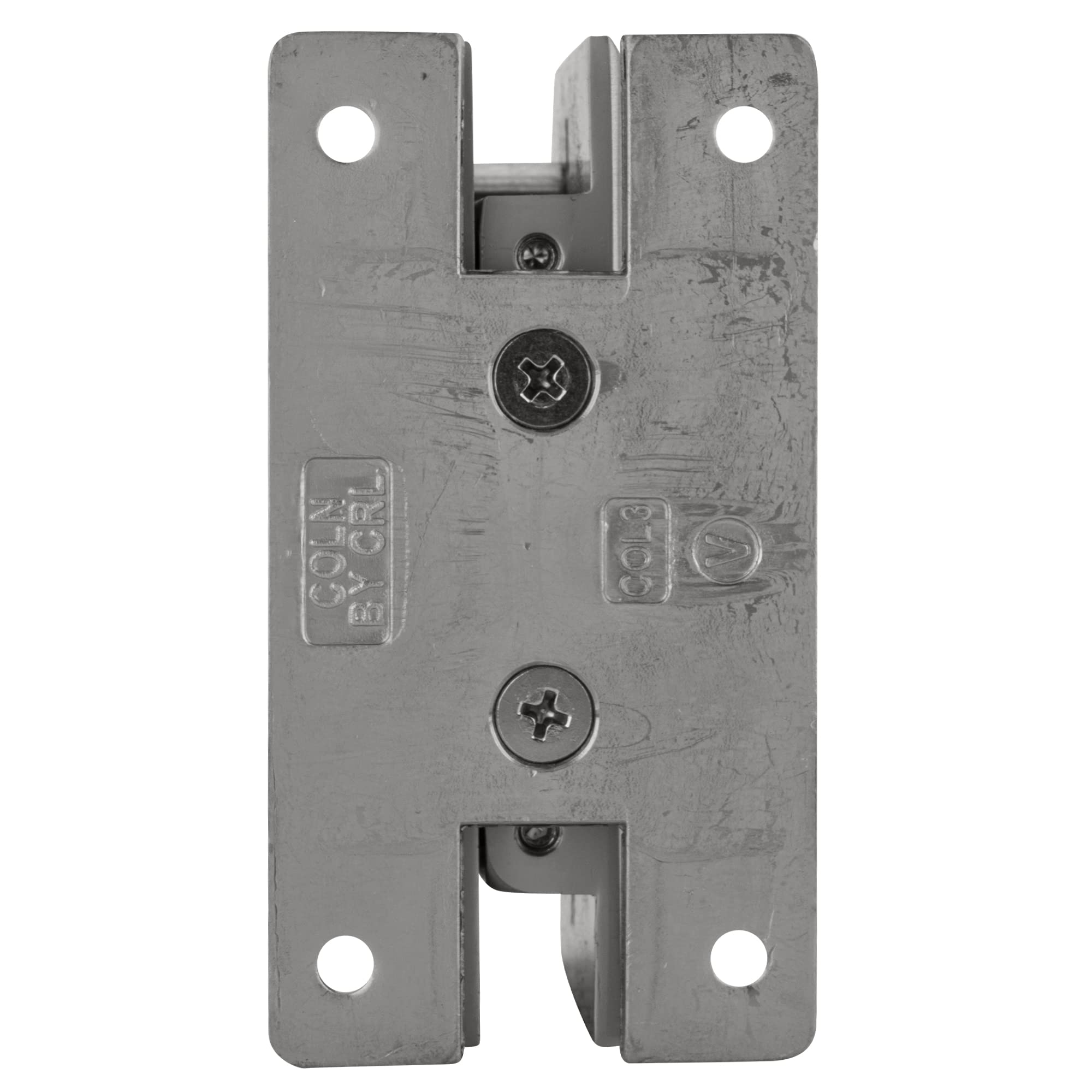 CRL Chrome Cologne Series Wall Mount Positive Close Cologne Hinge by CR Laurence - Durable Cabinet Hinge for Bathroom Vanity, Kitchen Cabinets & Commercial Use
