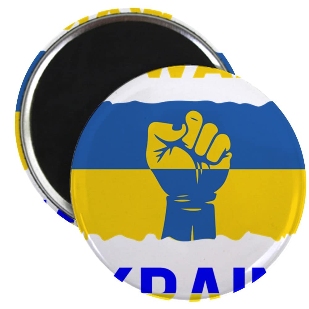 No War In Ukraine Unisex Kids Stop War Fridge Magnets 2.25 Inch - 100 Pack Bulk Set for Classroom, Office, Home Decor & Refrigerator Organization