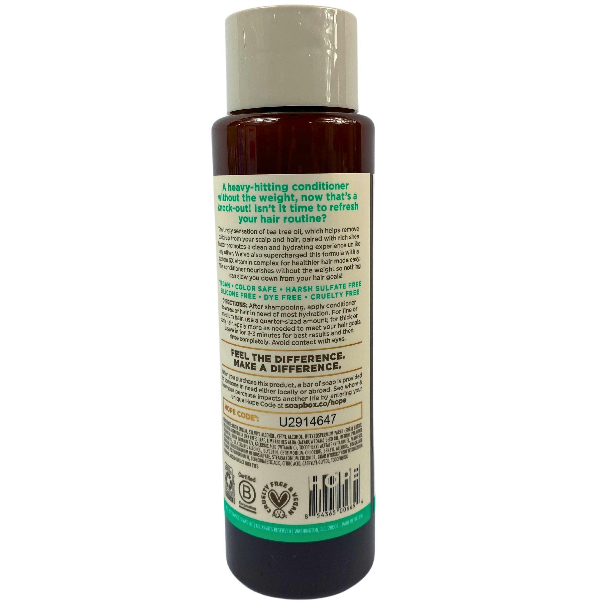 Tea Tree Weightless Conditioner for Clean & Purified Hair - 16OZ (80 Pcs Bulk) - Ideal for Salon, Spa & Home Hair Care Routine