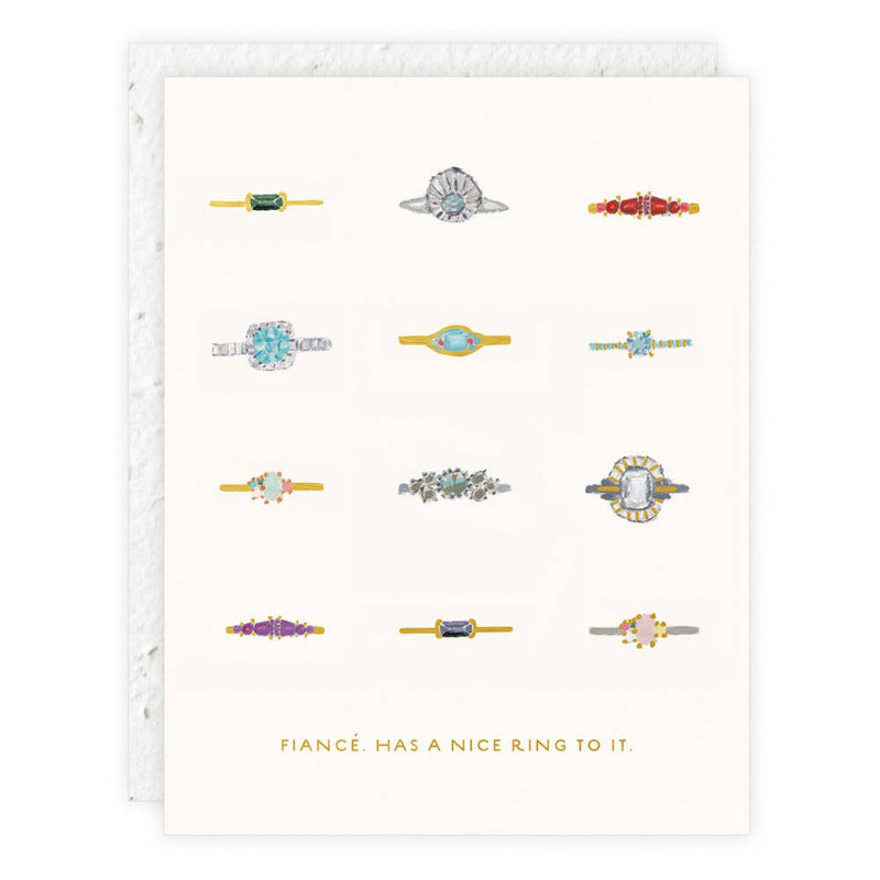 Romantic Fiancé Engagement Card - Perfect Proposal & Wedding Announcement - Ideal for Couples, Bridal Showers & Special Moments