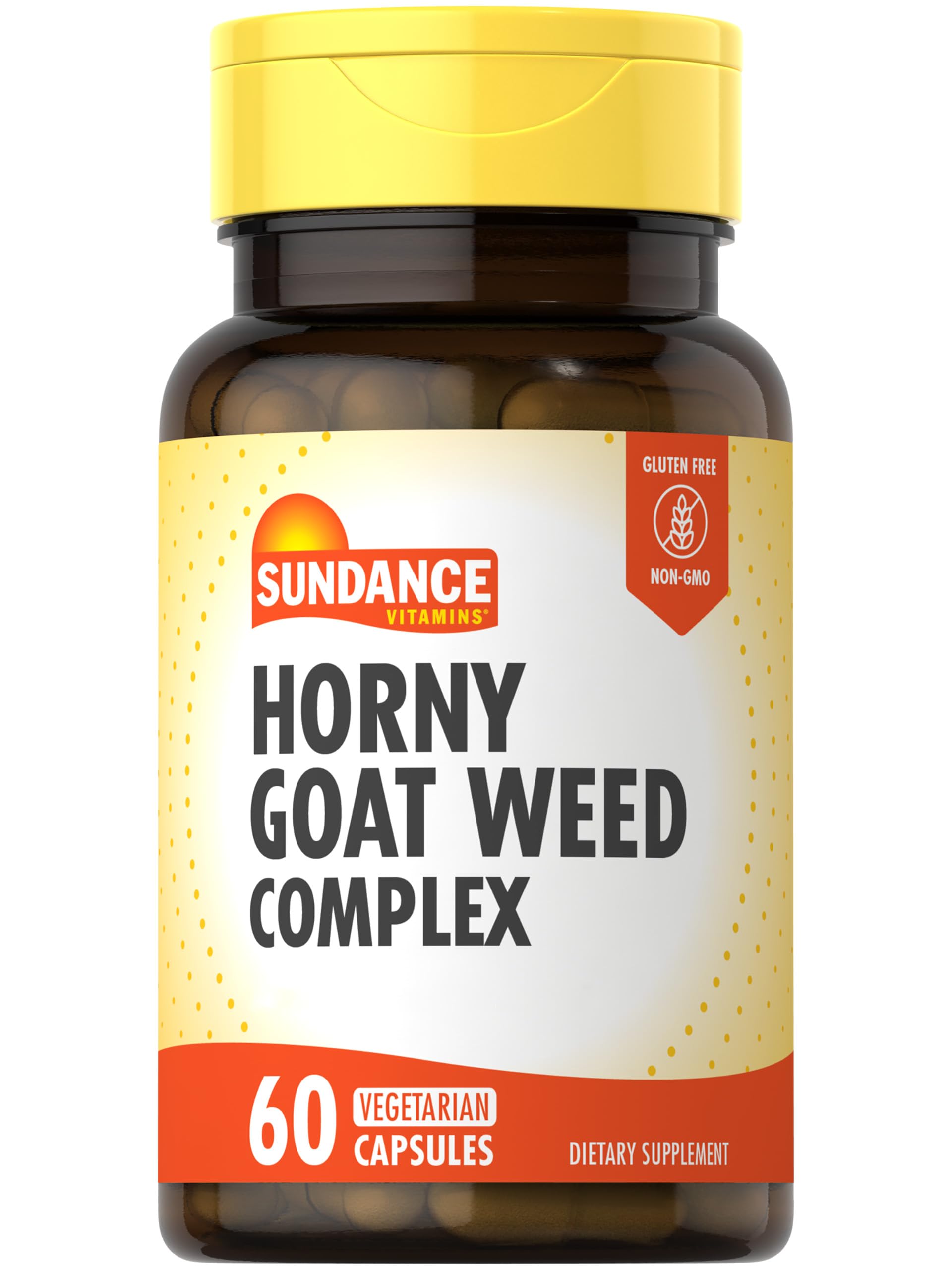 Horny Goat Weed Complex Supplement | 60 Vegetarian Capsules | Non-GMO, Gluten Free | Natural Energy & Vitality Booster for Men | Supports Performance & Stamina