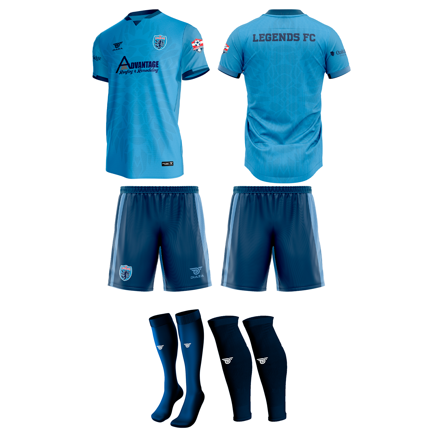 Legends FC Home Soccer Jersey - Official Team Uniform for Men & Women - Perfect for Matches, Training, and Fan Support