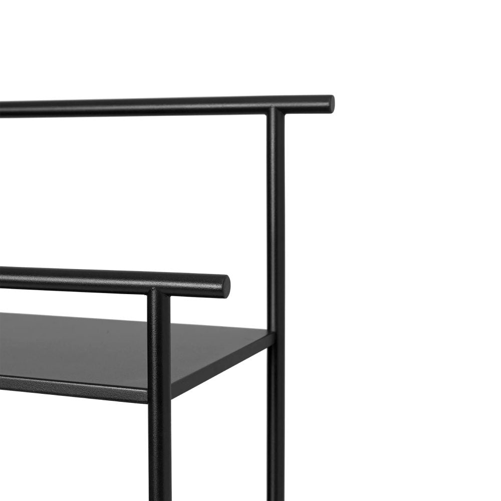 FERM LIVING Dora Wall Shelf - Modern Black Floating Shelf for Living Room, Bedroom & Office Storage | Stylish Home Decor & Organizer