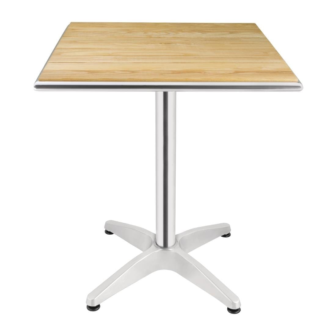 Bolero Ash Top Square Dining Table 600mm - Modern Kitchen & Dining Room Furniture for Small Spaces
