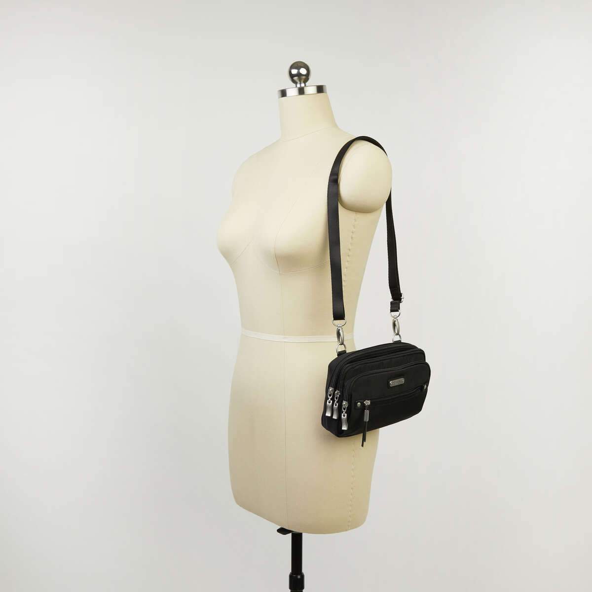 Baggallini Time Zone RFID Blocking Crossbody Bag - Secure & Stylish Travel Purse for Women, Anti-Theft Compact Shoulder Bag - Perfect for Commuting, Shopping, and Daily Use
