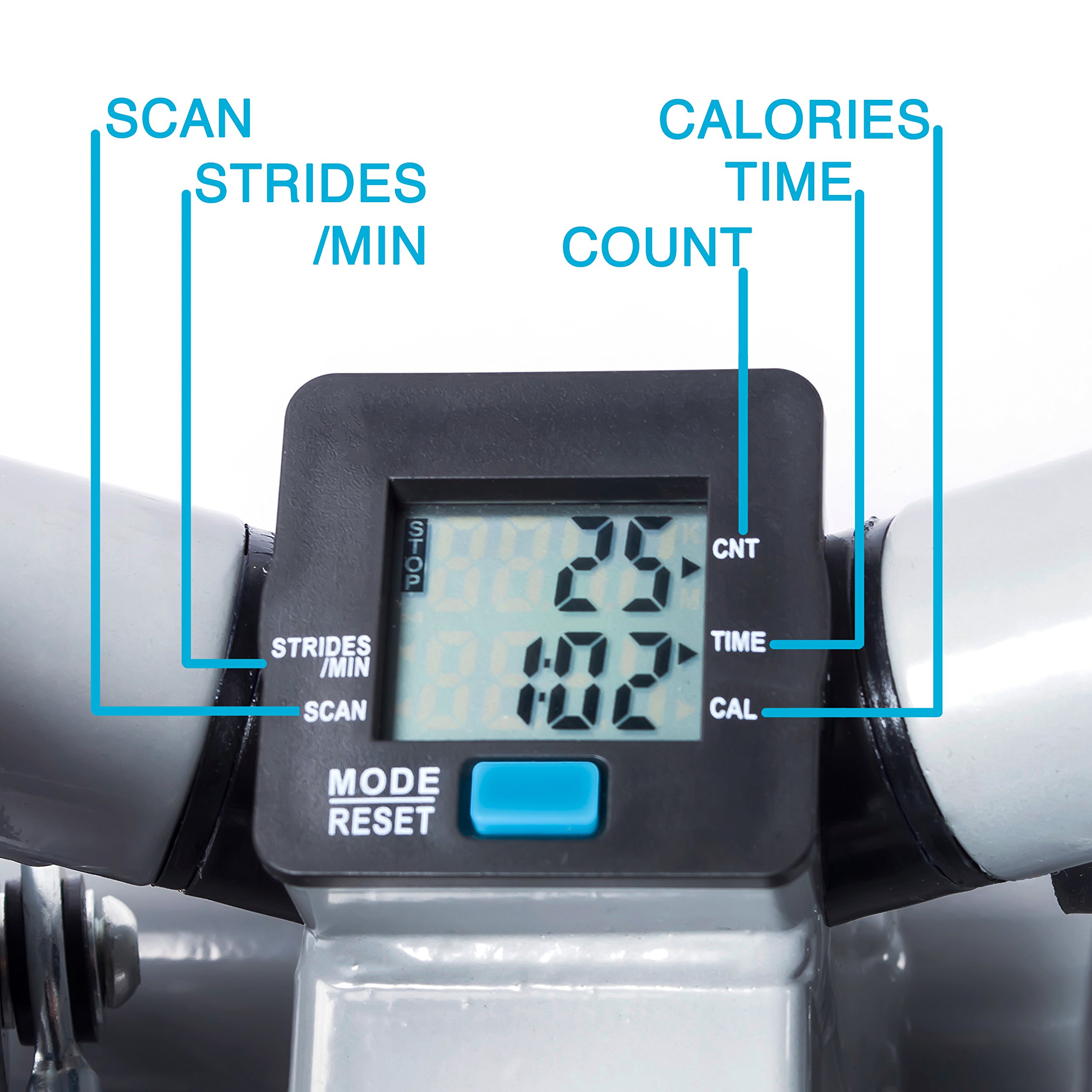 Efitment Mini Stepper with Resistance Bands - Home Fitness Equipment for Cardio, Thigh & Leg Workout | Non-Slip Pedals, LCD Monitor | Perfect for Home Gym, Office Exercise & Indoor Climbing Training