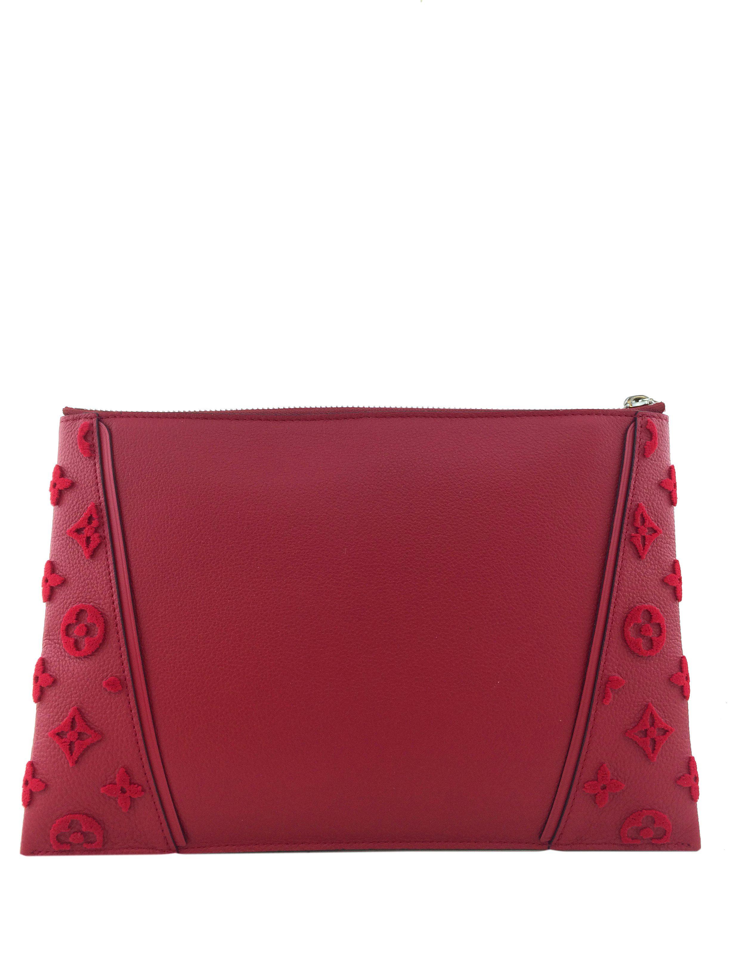 Authentic Louis Vuitton Monogram Veau Cachemire Women's Pochette Crossbody Bag - Perfect for Date Night & Evening Events
