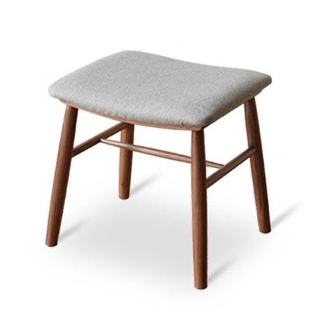 Modern Makeup Stool - Solid Oak & Ash Wood Vanity Seat for Dressing Table, Bedroom, and Salon | Elegant & Durable Beauty Furniture