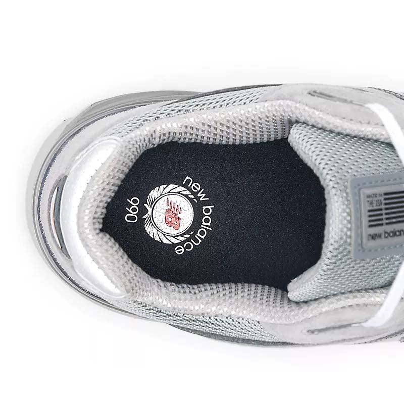 New Balance 990v4 Running Shoes for Men & Women - Grey Silver - Comfortable & Durable Sneakers for Walking, Jogging, and Everyday Wear in USA