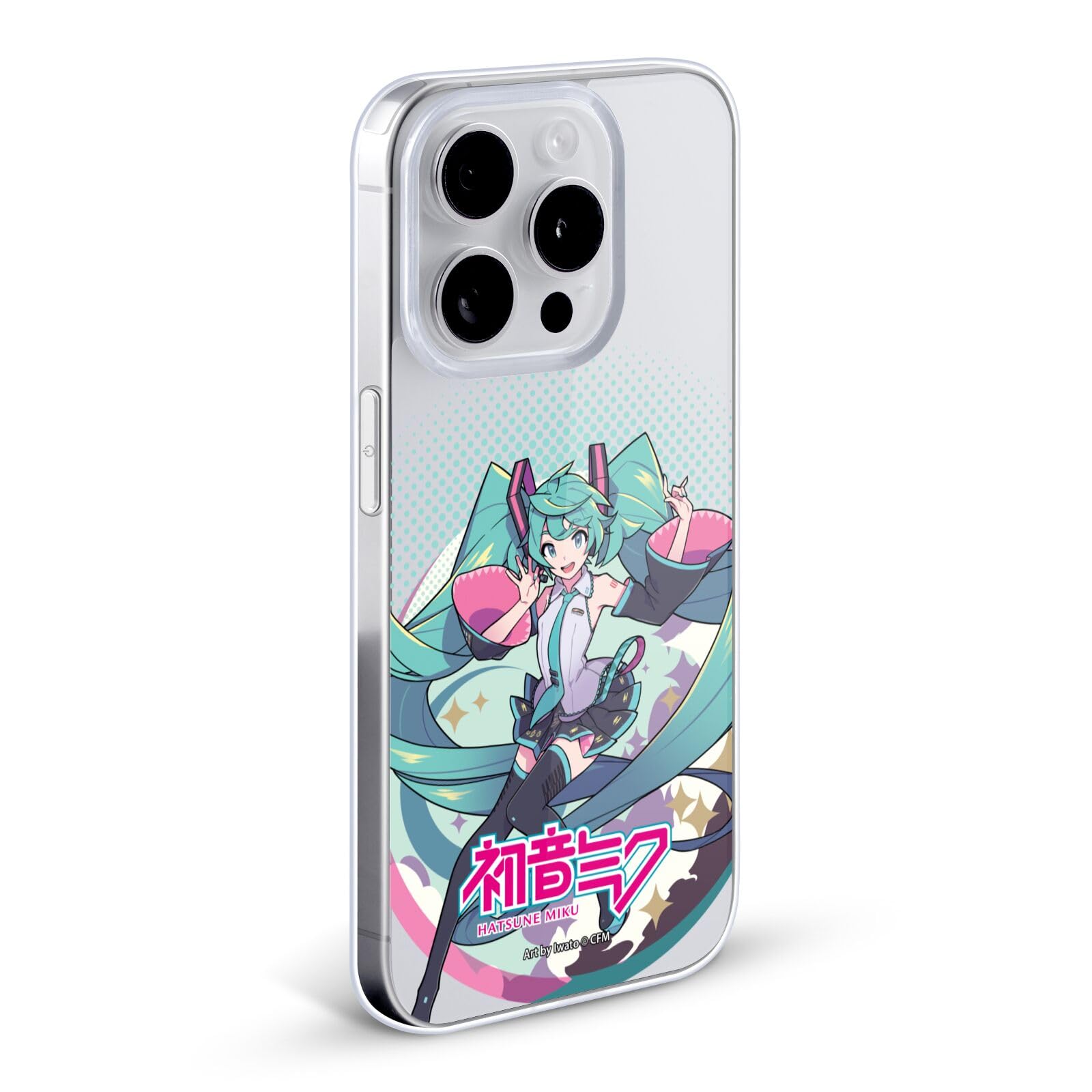 Officially Licensed Hatsune Miku Pastel Graphics Soft Gel Phone Case for Apple iPhone 7 Plus/8 Plus - Cute Anime Protective Cover for Daily Use, School & Work