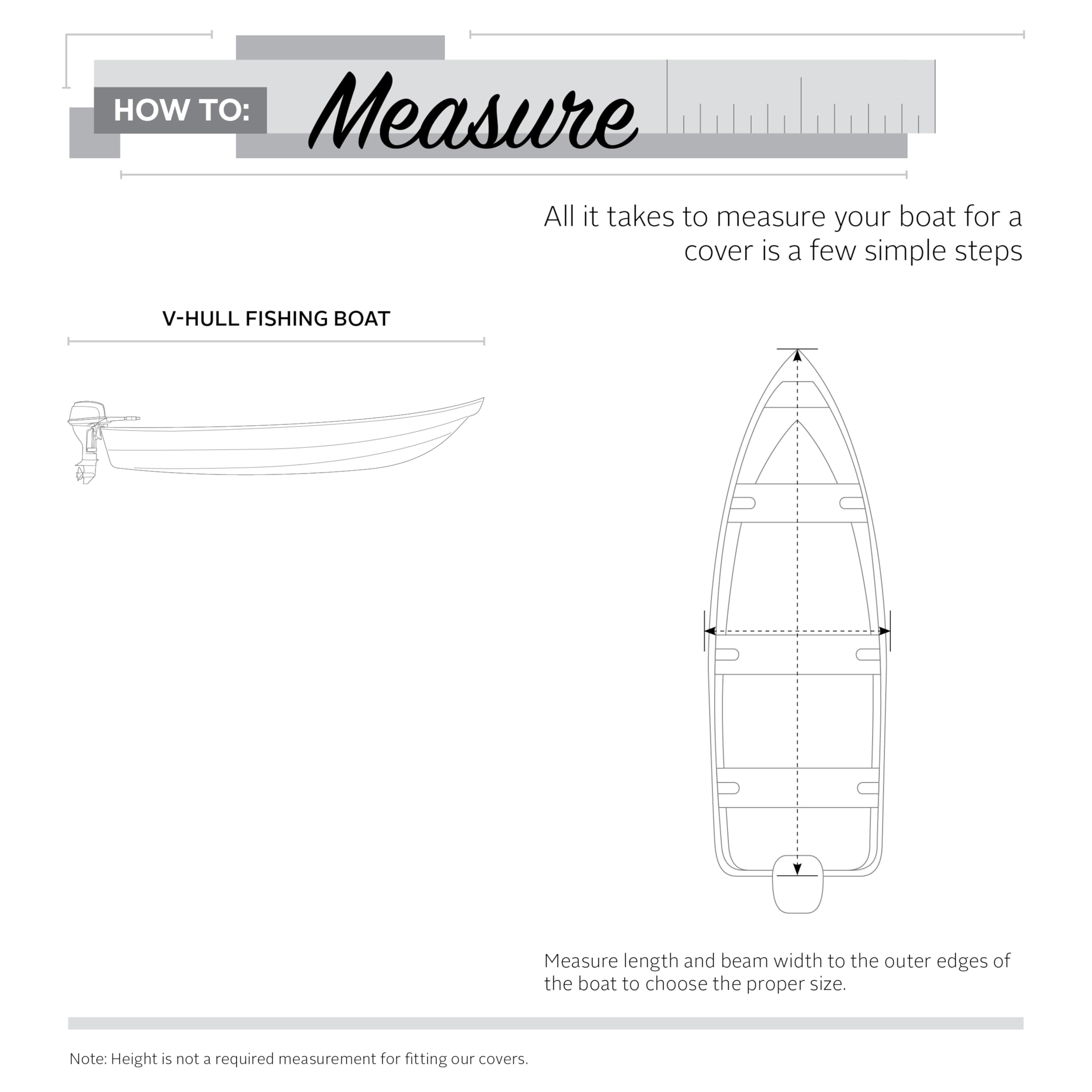 Heavy Duty Outboard Ski-Boat Cover with Support Pole - Waterproof UV Protection for Boats, Yachts & Marine Vehicles | All-Weather Protection for Storage & Travel