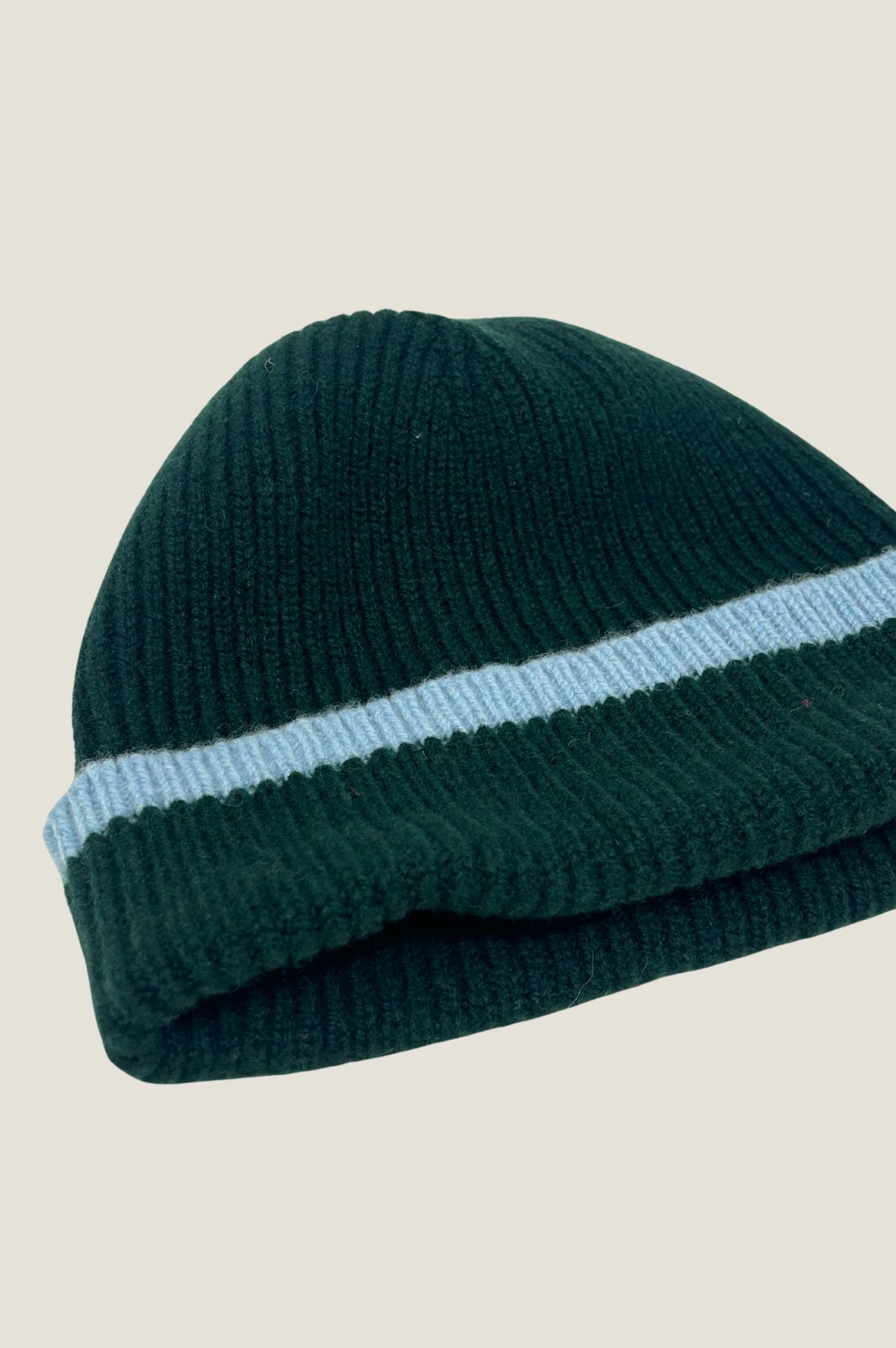Kew Rib Hat for Women & Men - Stylish Green & Blue Knit Beanie for Winter & Fall - Perfect for Outdoor Activities, Hiking, and Casual Wear
