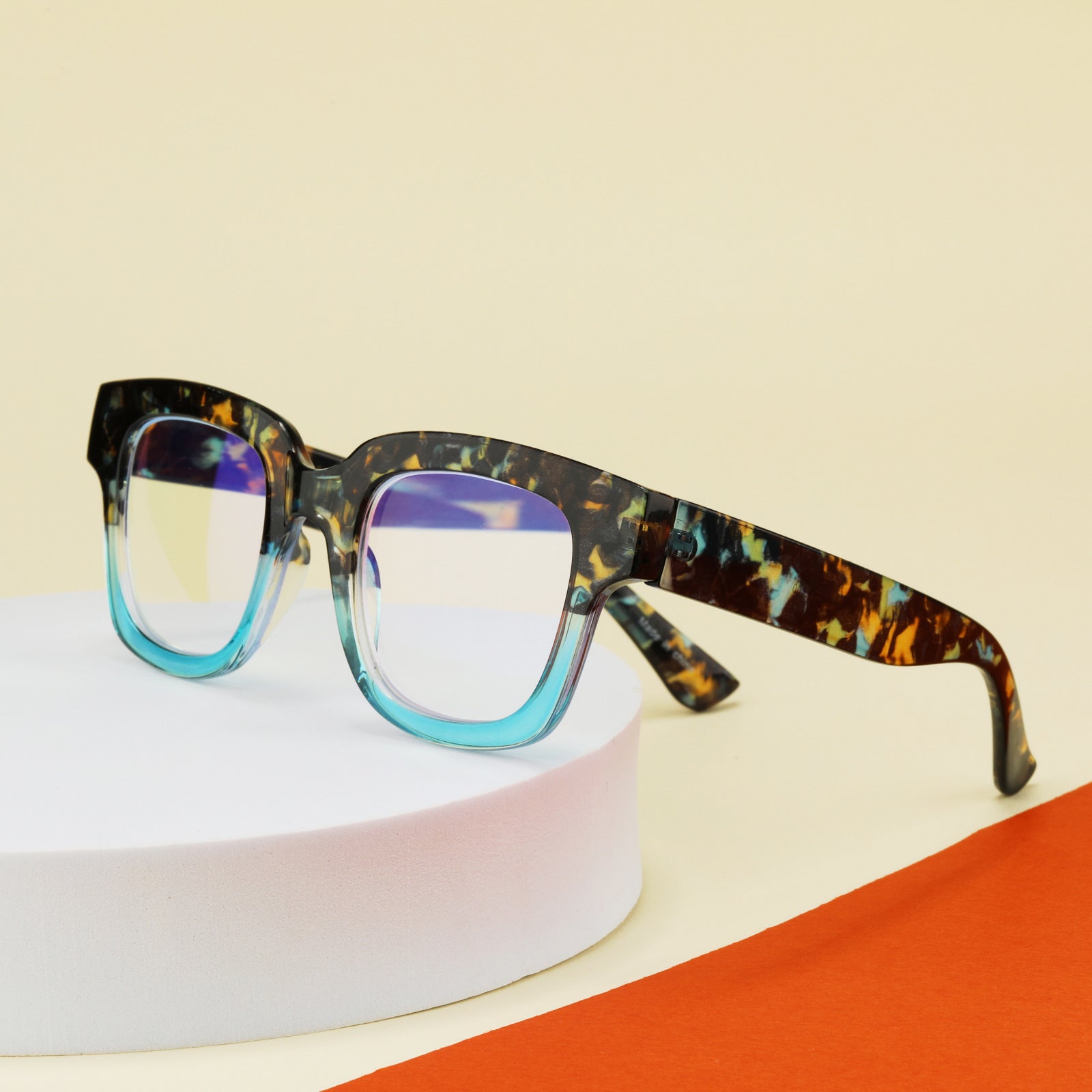 Stylish Large Frame Blue Light Blocking Reading Glasses for Women & Men - Anti-Eye Strain, UV Protection - Perfect for Computer Work, Gaming & Reading