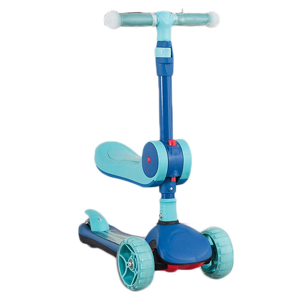**Kids 3-Wheel Scooter - Lightweight Aluminum Toddler Scooter with Kick & Lean-to-Turn Wheels | Blue | Perfect for Outdoor Play, Park Rides & Learning Balance**