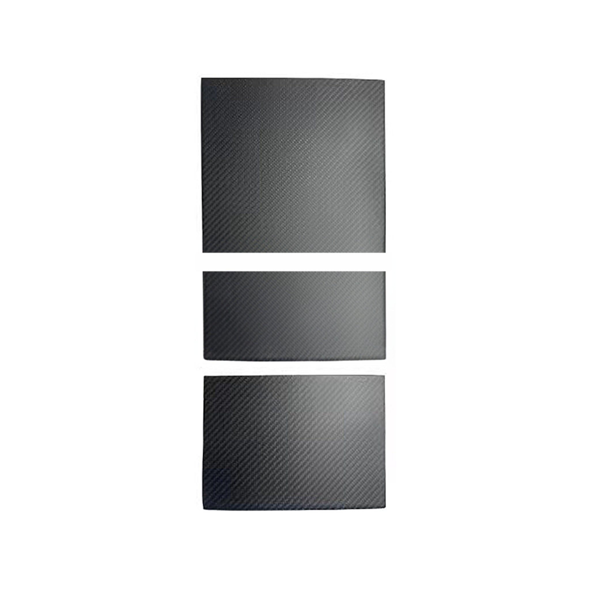 Premium Real Carbon Fiber Center Console Overlays for Tesla Model 3 Highland 2024+ (3-Piece Set) - Interior Upgrade & Luxury Protection for Daily Driving & Road Trips