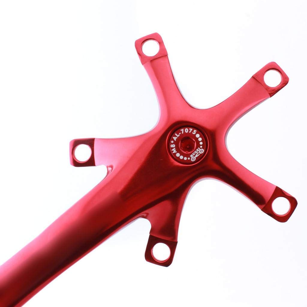 2 Pack 7075 Aluminum Bicycle Axle Screw & Crank Arm Fixing Bolt - MTB/Road Bike Bottom Bracket Repair Kit (Red) - Perfect for Mountain & Road Bike Maintenance & DIY Repairs