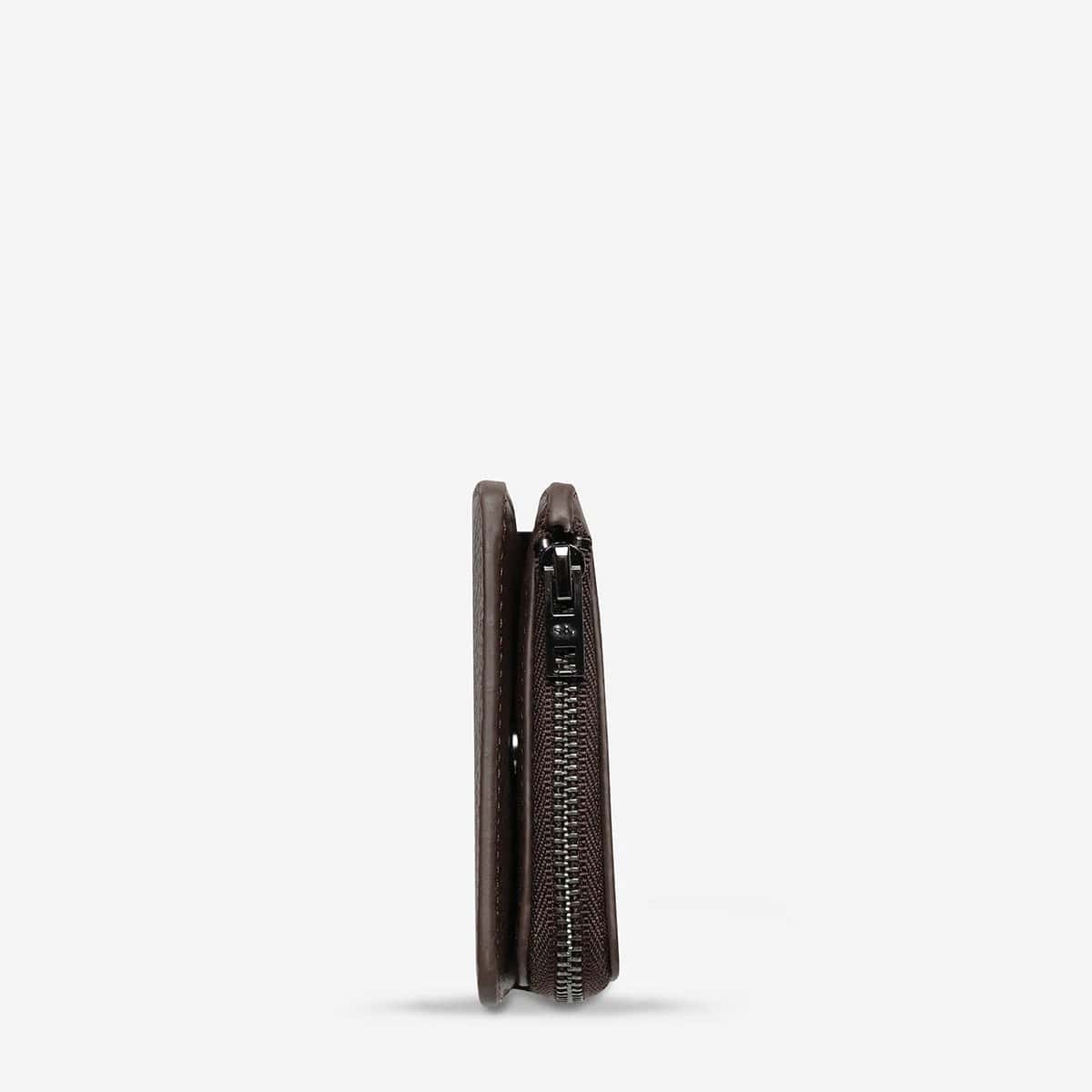 Status Anxiety Sense Of Wonder Genuine Leather Wallet in Cocoa - Stylish & Slim Bifold Wallet for Men, Perfect for Everyday Carry & Travel