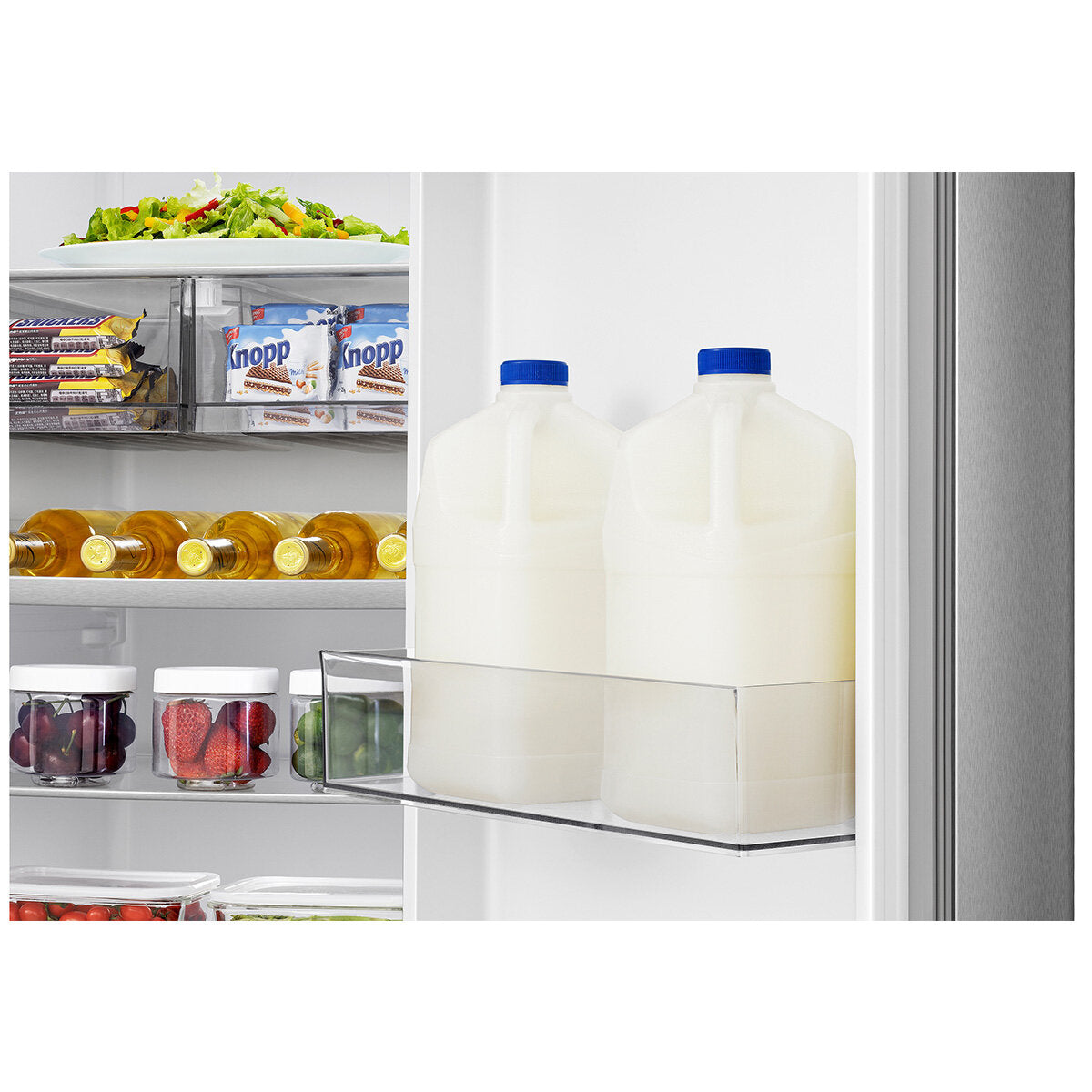 Hisense 649L Side by Side Refrigerator with Non-Plumbed Water Dispenser - Stainless Steel HRSBS649SW - Perfect for Large Families & Modern Kitchens
