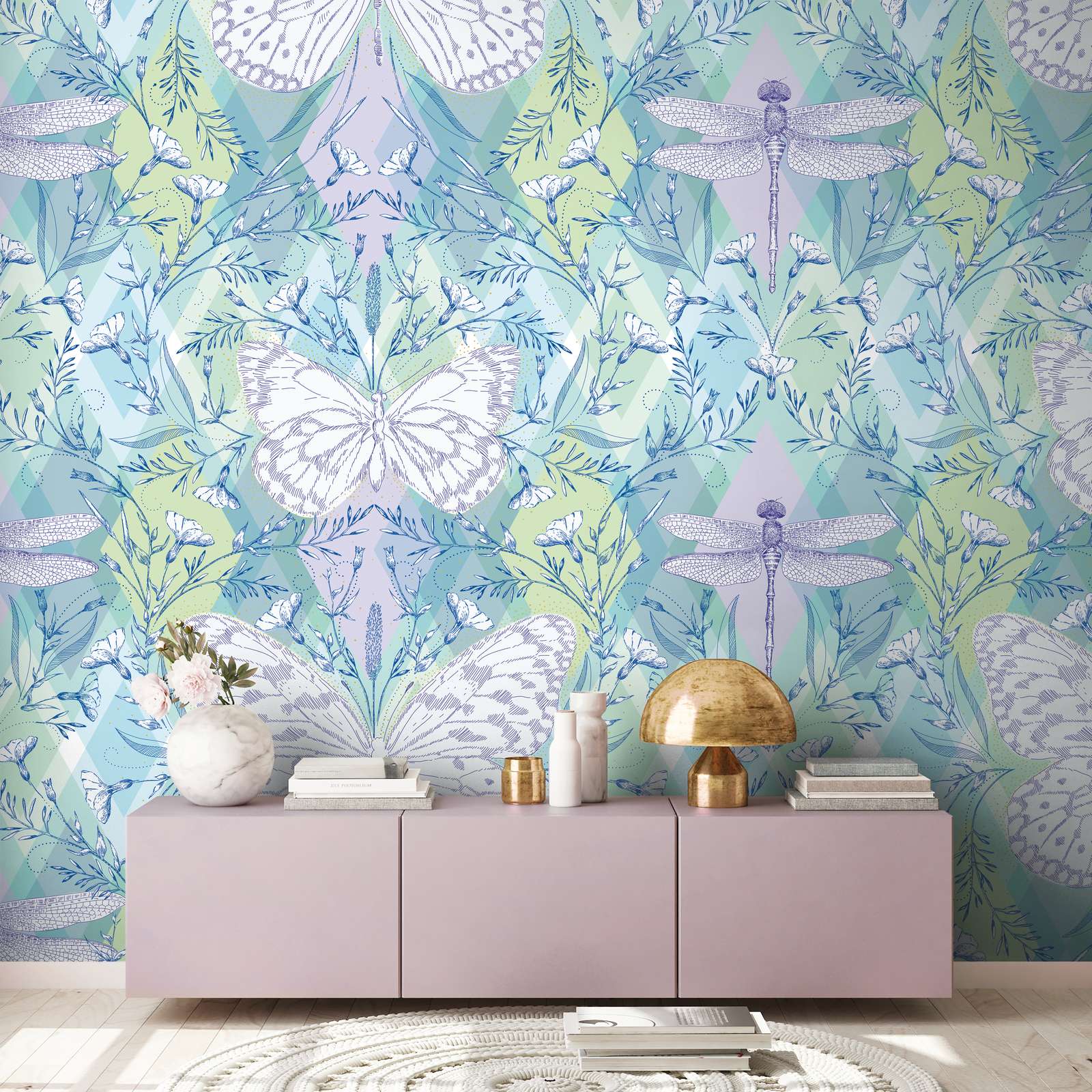 The Wall 2 - Butterflies & Dragonflies Wall Art Decor - Perfect for Living Room, Bedroom & Office Decoration