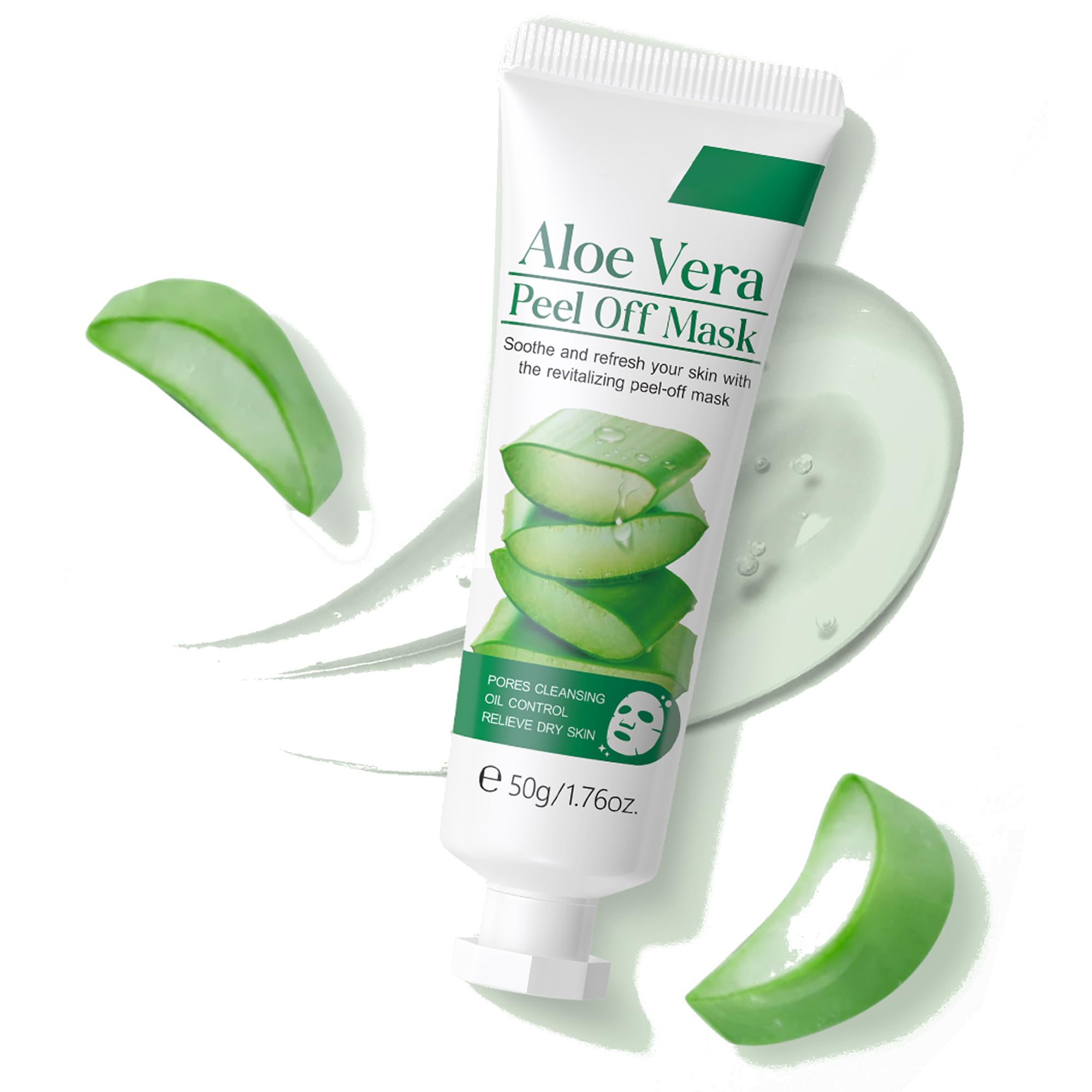 Aloe Vera Peel Off Jelly Face Mask - Exfoliating Hydro Jelly Mask for Deep Cleansing, Moisturizing & Pore Refining | Oil Control & Skin Barrier Repair | Suitable for All Skin Types | Perfect for Spa Nights & Self-Care Routines