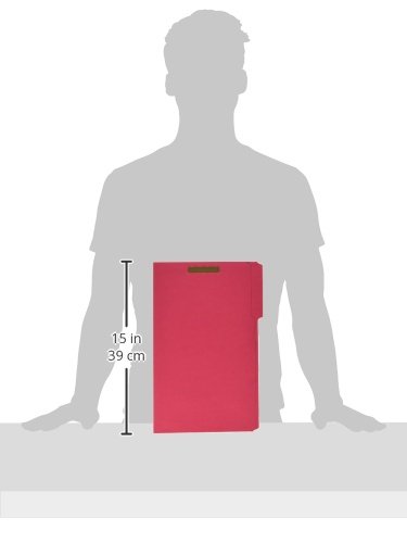 Business Source 2-Ply Tab Legal Fastener Folders - Letter Size File Folders with Pressboard Fasteners for Office, Legal Documents, and Court Filing Organization