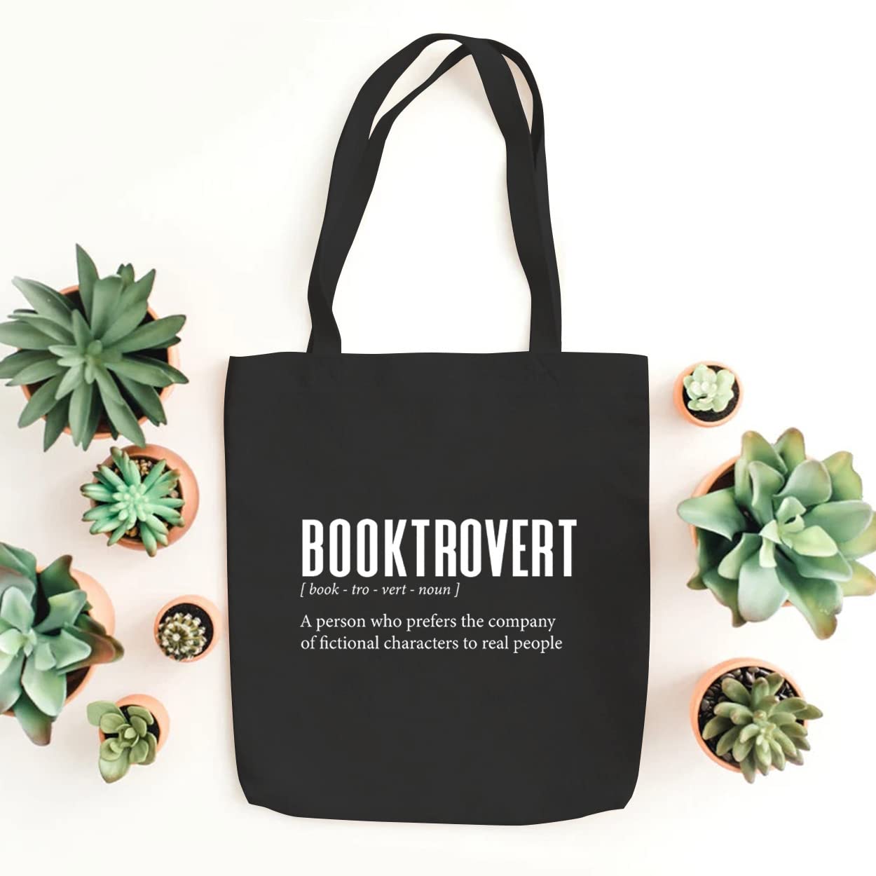 Bookrover Canvas Tote Bag for Women - Reusable Book Lover Shoulder Bag - Washable Grocery Shopping Bag - Perfect for Library, Beach, Work & Daily Use
