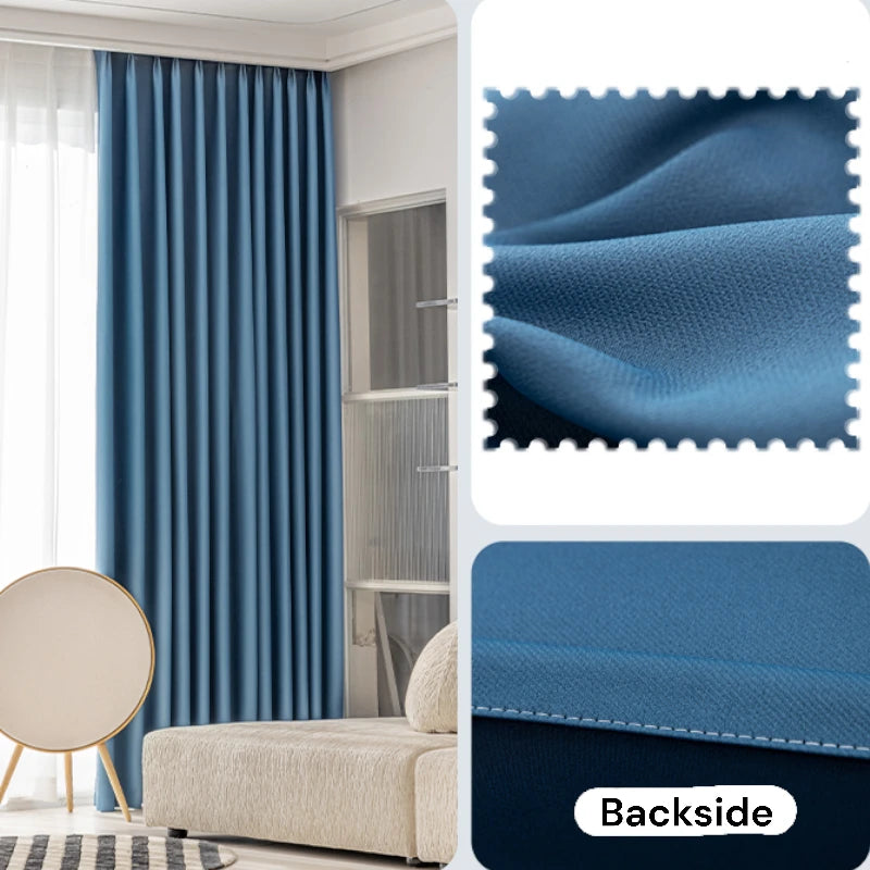 Amina Chenille Blackout Curtains - Thermal Insulated Custom Window Drapes for Bedroom & Living Room - Noise Reducing & Light Blocking for Better Sleep & Privacy