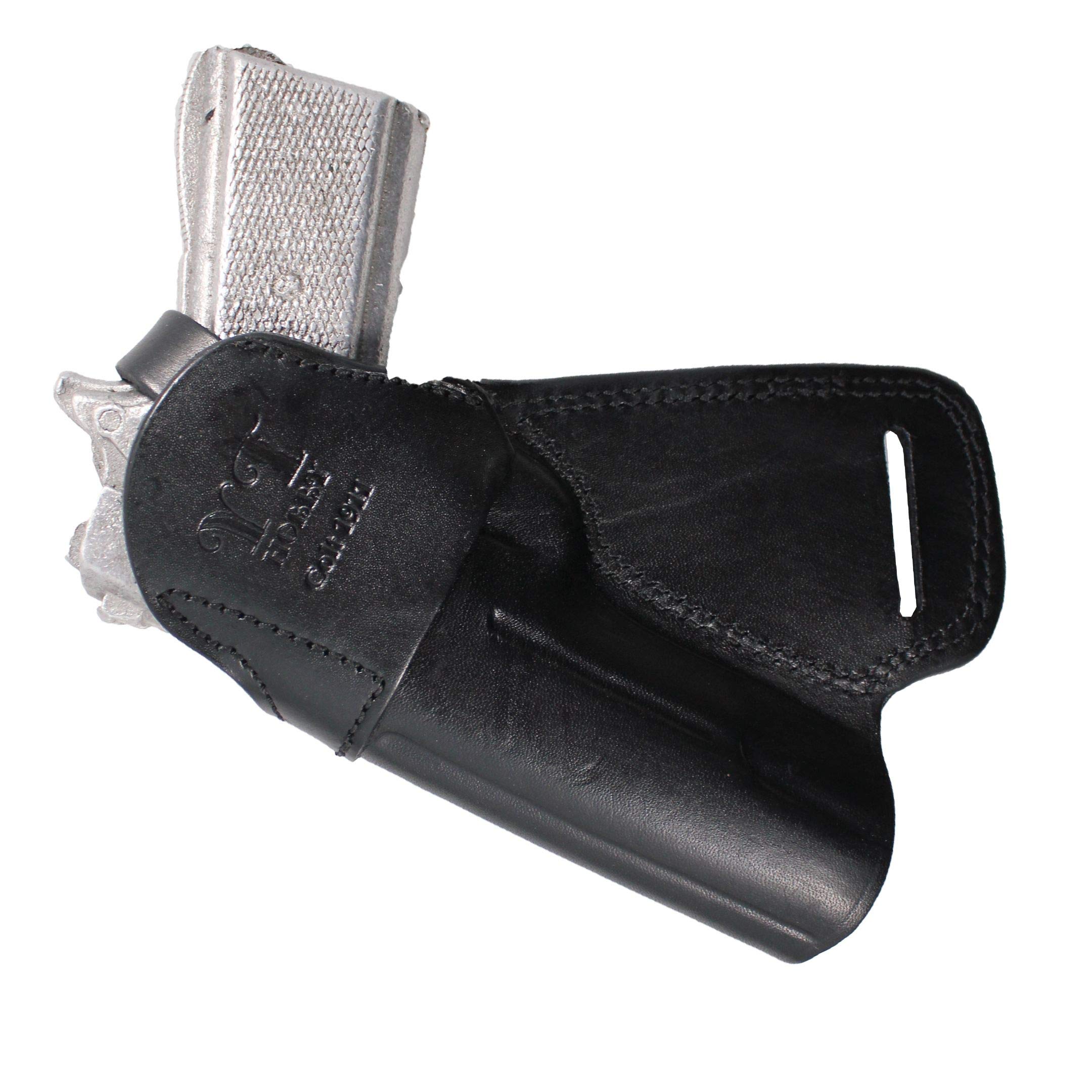 Handmade Leather Small of Back (SOB) Gun Holster with Retention Strap - Concealed Carry Comfort for Back Waistband | Perfect for Hiking, Hunting & Everyday Concealment