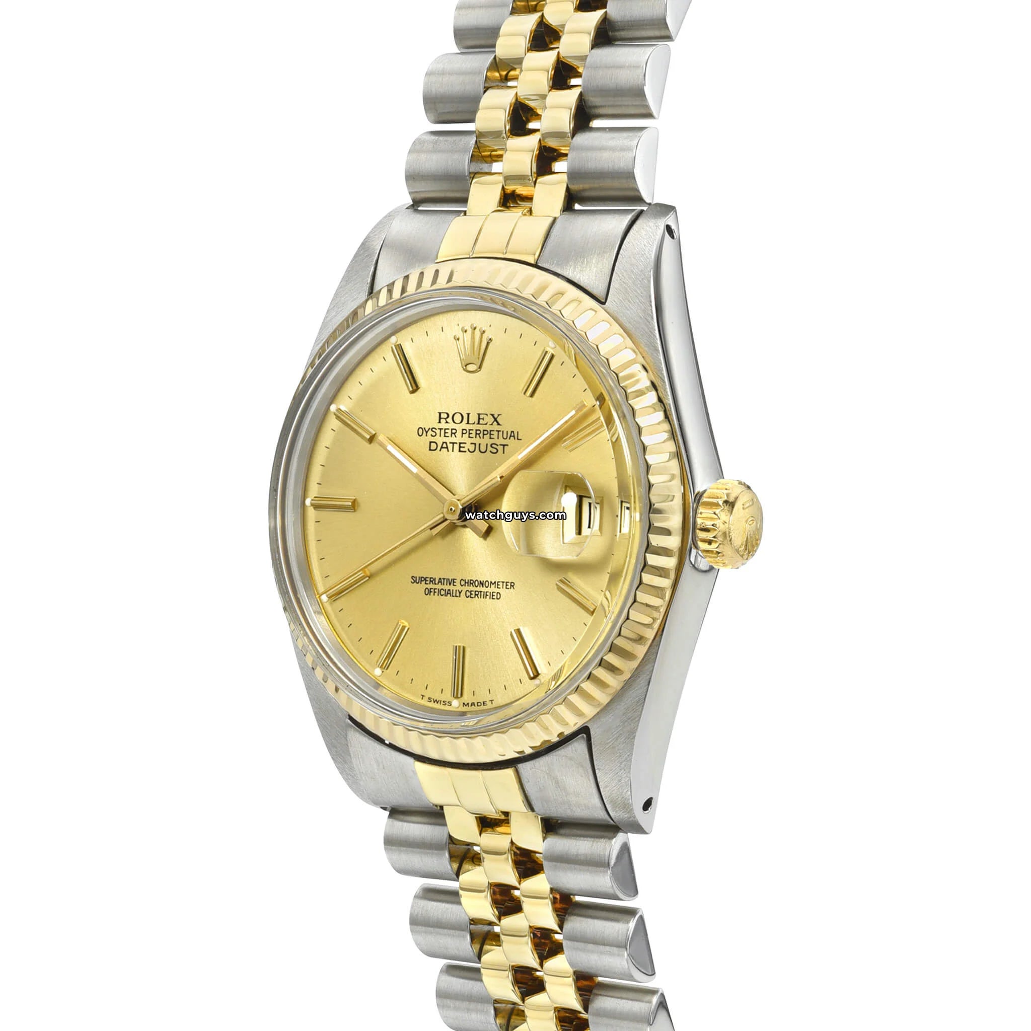 Rolex Datejust 16013 Men's Watch - 36mm Stainless Steel & Gold, Champagne Dial, Automatic Movement - Perfect for Business, Formal Events & Luxury Gifts