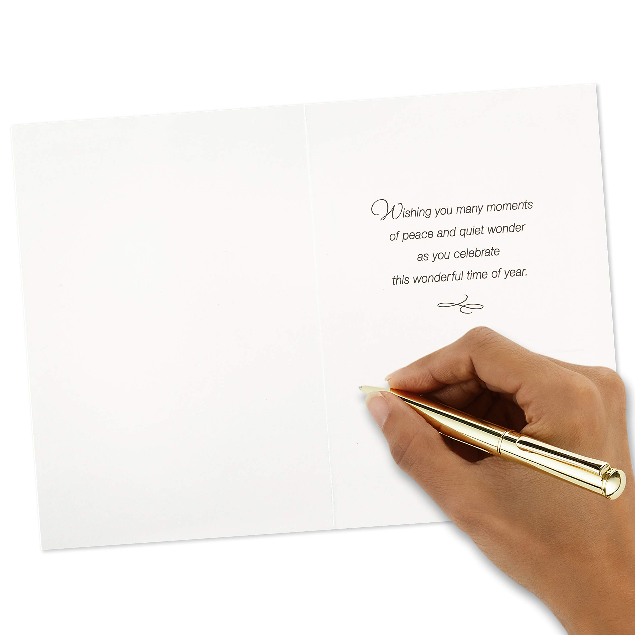 Hallmark Boxed Christmas Cards - Moments of Peace (16 Greeting Cards with 17 Envelopes) | Holiday Greetings, Seasonal Wishes & Festive Correspondence for Family & Friends